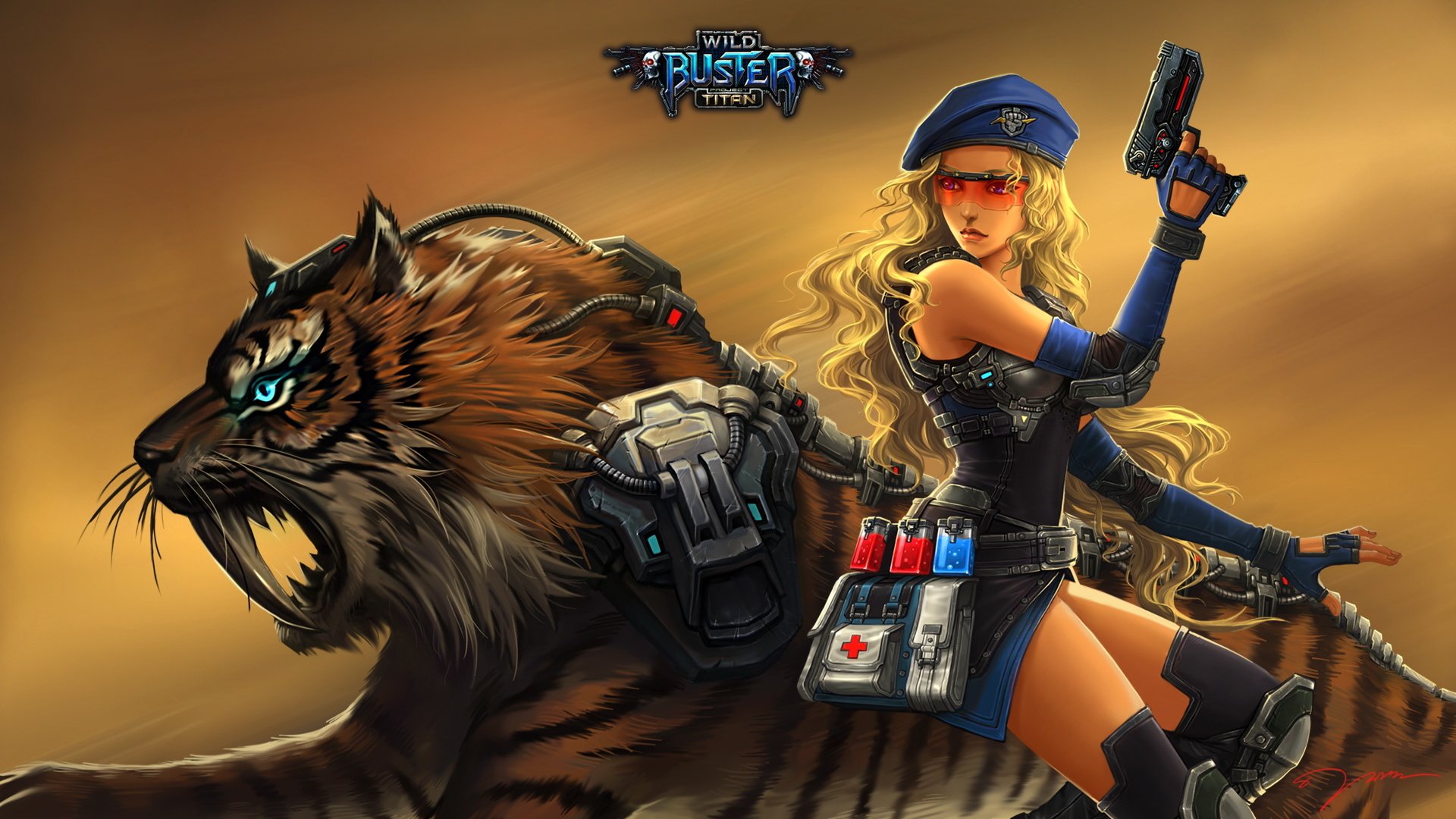 游戏,游戏角色,游戏美女,插画,手绘,狂野破坏者