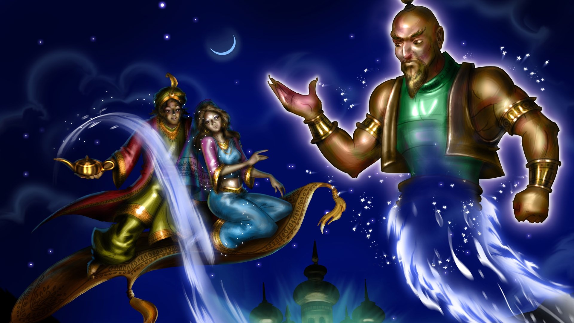 动漫,卡通世界,插画,童话故事