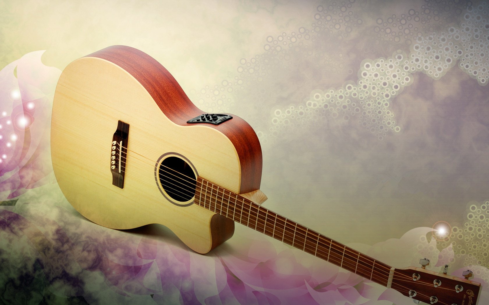 小清新,静物写真,吉他,1月17日,儿童桌面专用