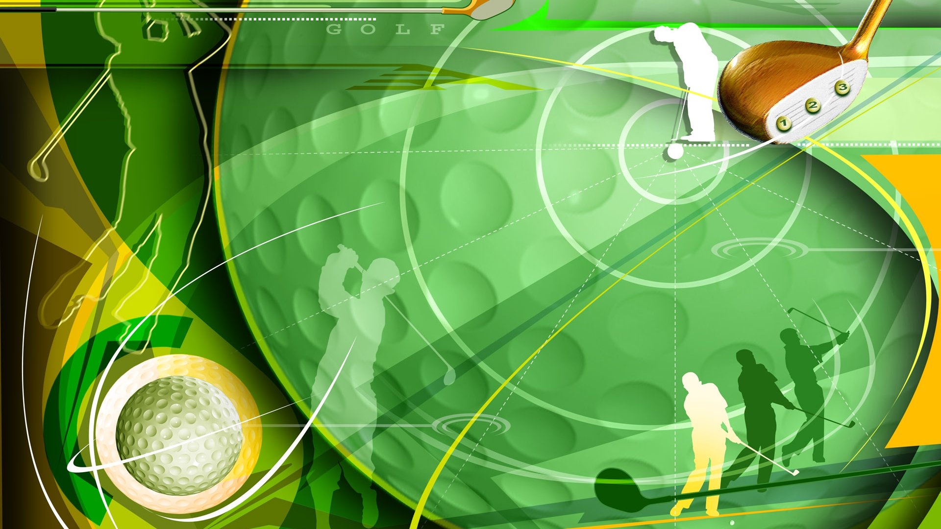 体育,手绘,高尔夫球