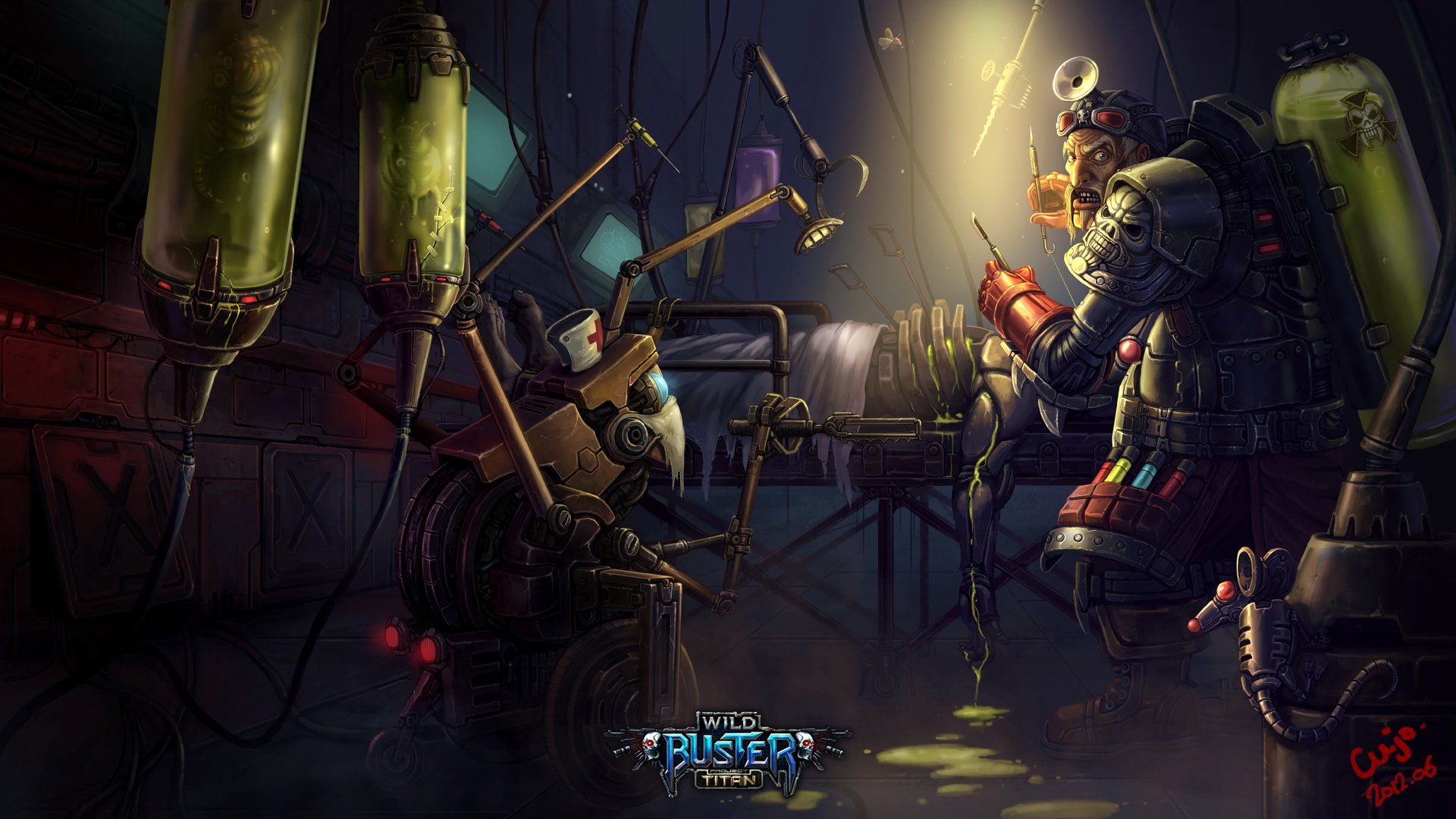 游戏,狂野破坏者,游戏场景,插画