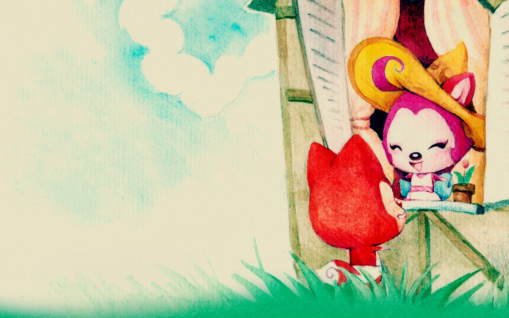 爱情美图,浪漫手绘,阿狸的爱情