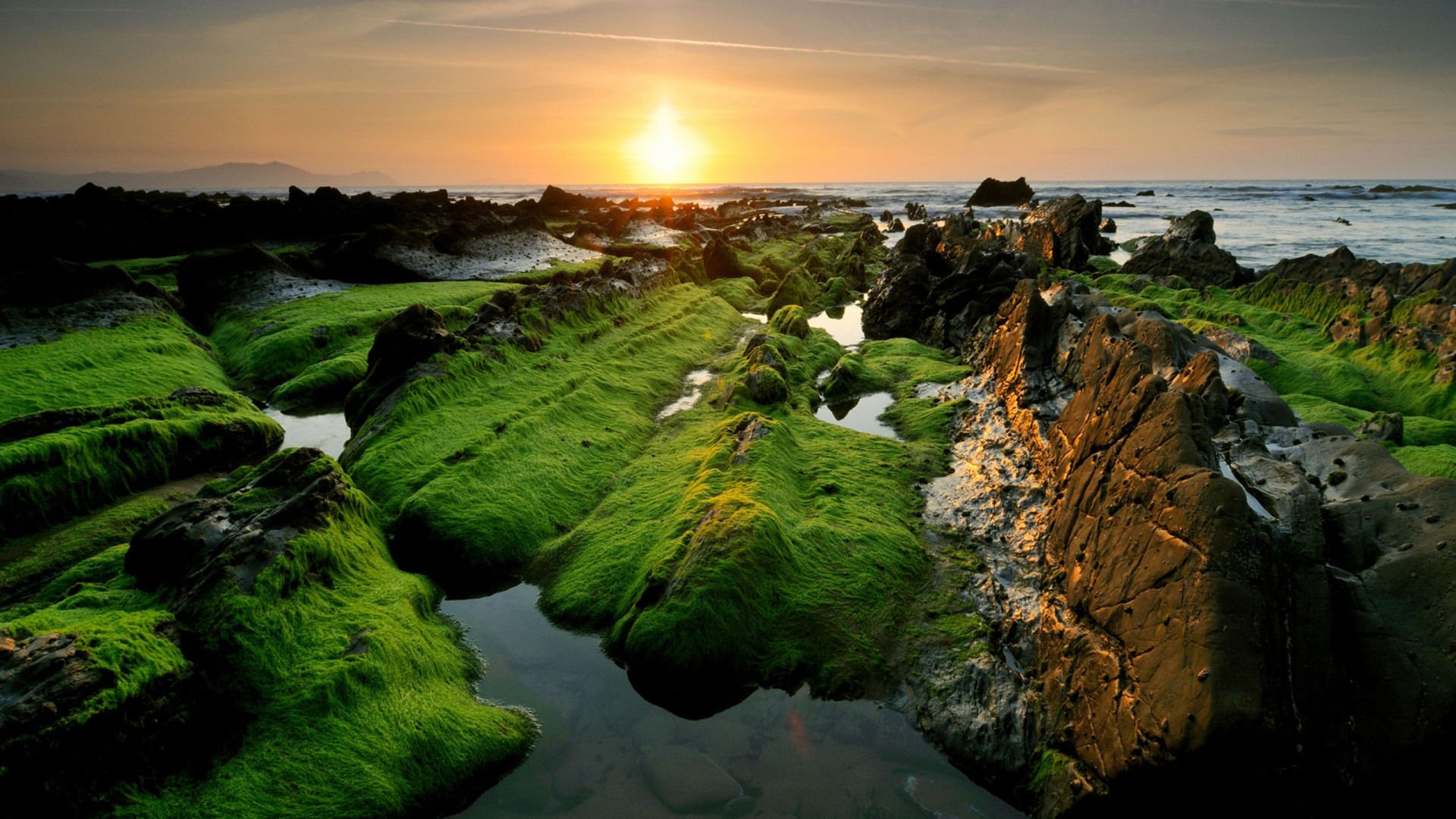 开阔,风景,阳光,大气,旅游,风光,落日余晖,儿童桌面专用