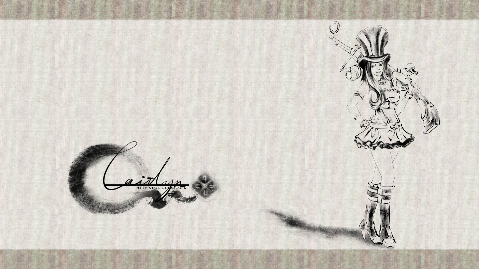 炫酷,设计,手绘,中国风,LOL,一月十日,儿童桌面专用