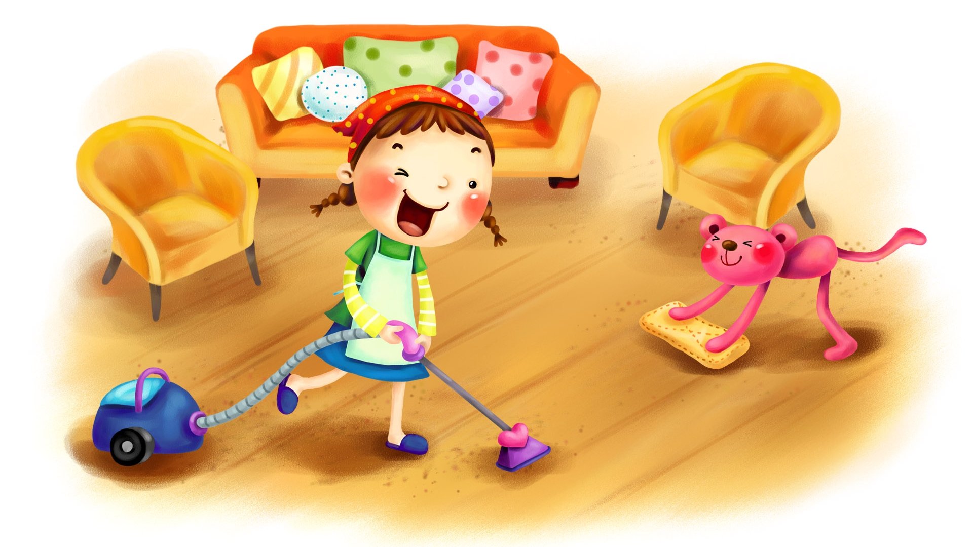 动漫,梦幻童年,手绘,插画,儿童桌面专用