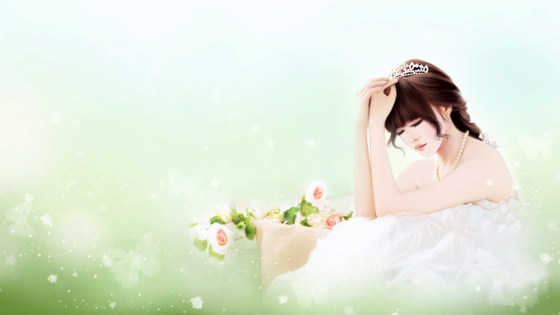 爱情美图,浪漫手绘,婚纱,浪漫,玫瑰