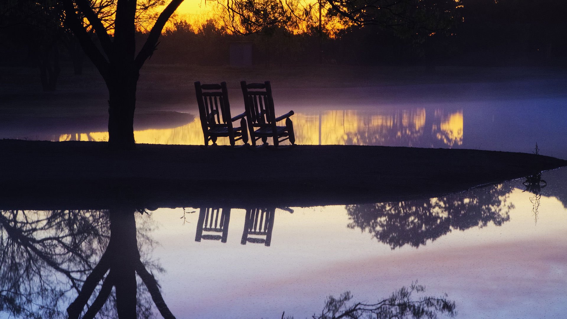 风景,落日余晖,儿童桌面专用