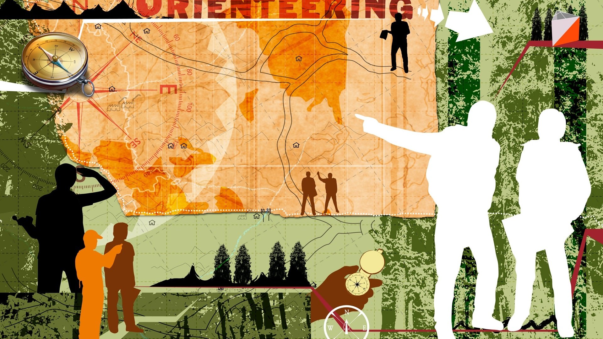 体育,运动项目,远足,卡通版,插画,手绘