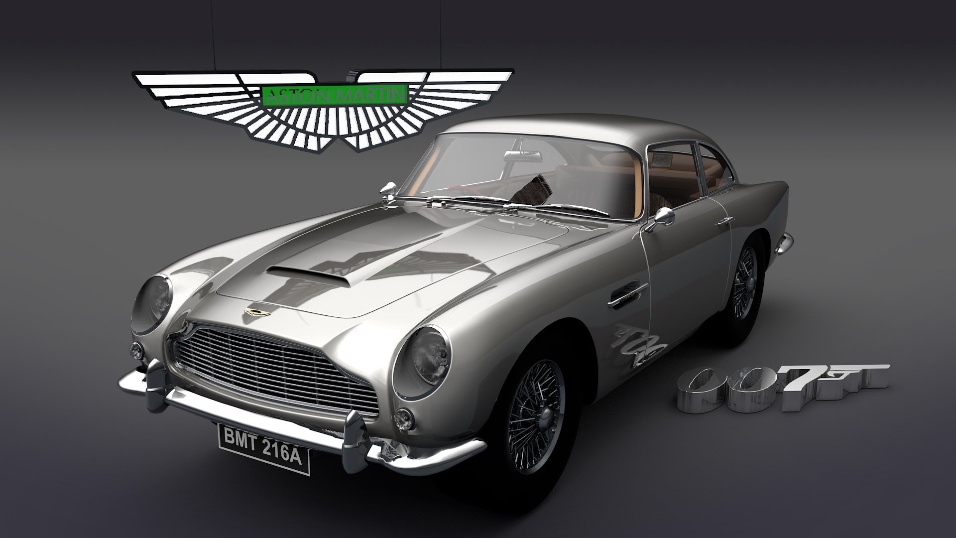 汽车,超跑,阿斯顿,马丁,DB5,儿童桌面专用