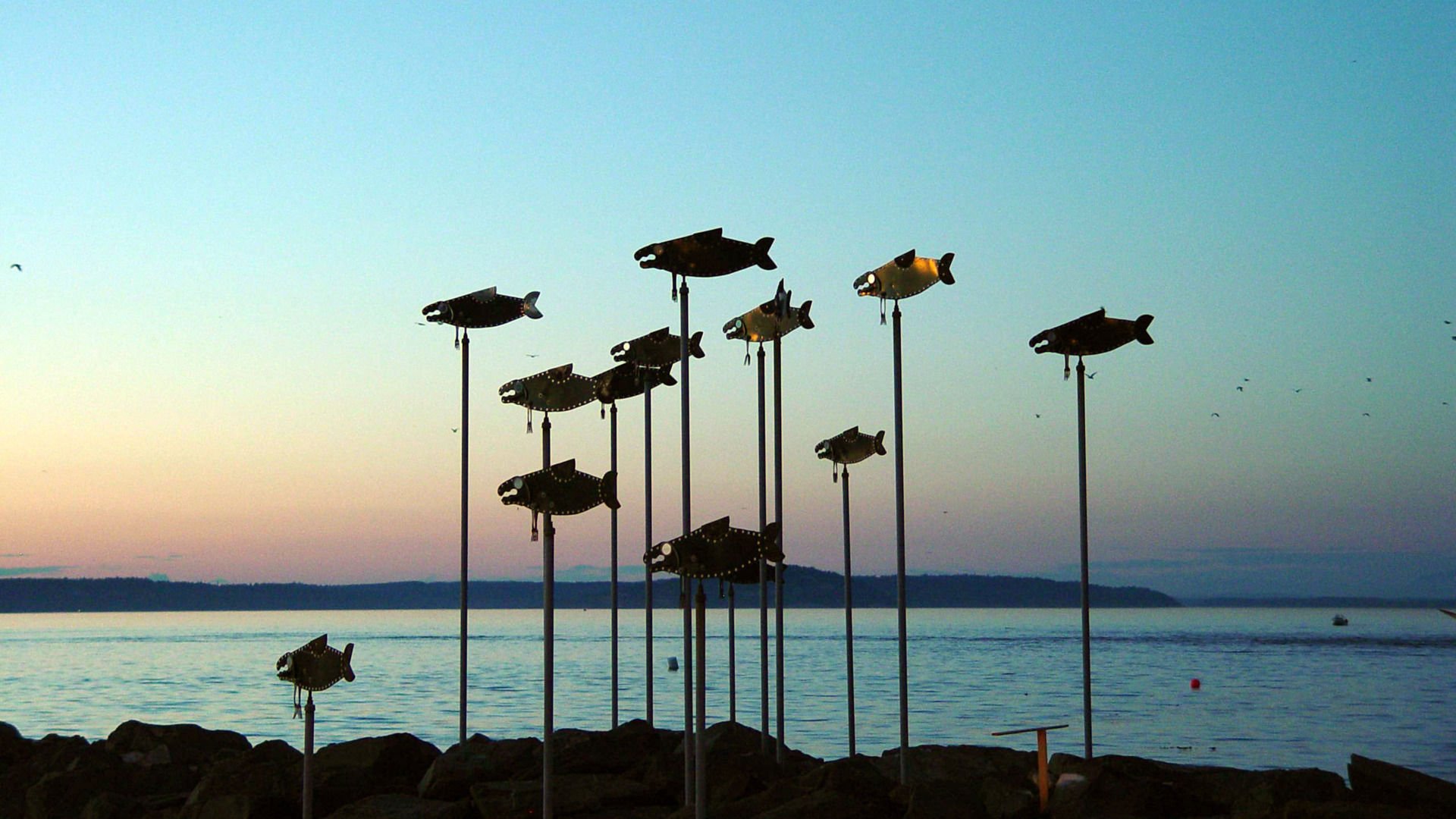 开阔,风景,阳光,大气,旅游,风光,落日余晖,儿童桌面专用