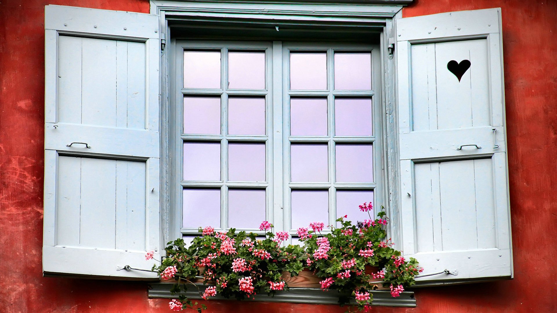 爱情美图,唯美温馨,爱心窗