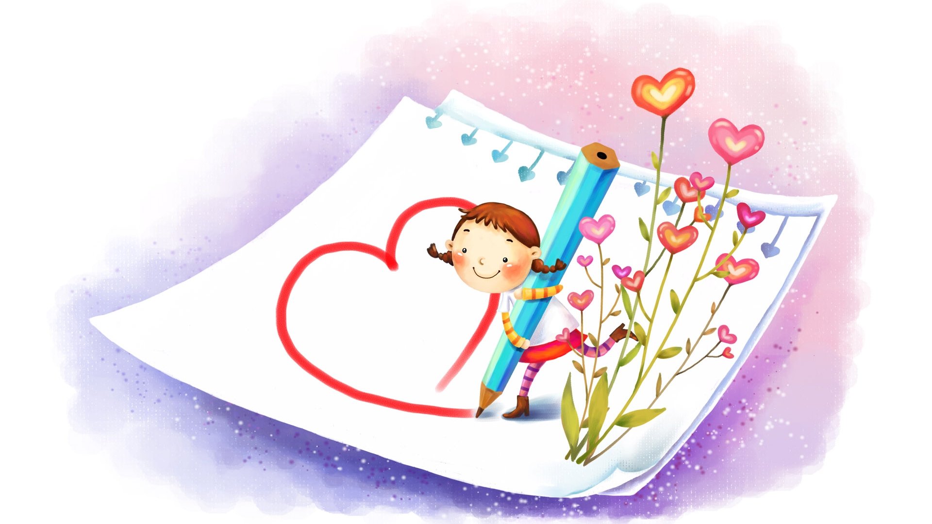 动漫,梦幻童年,插画,手绘,儿童桌面专用