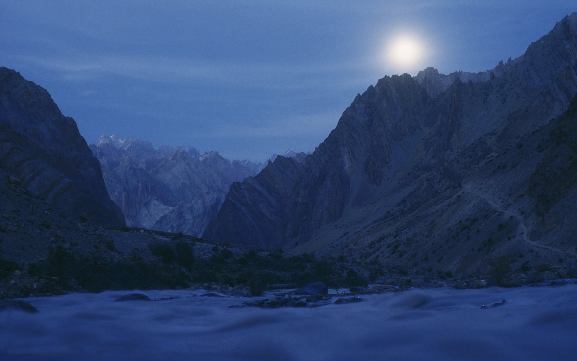 月夜,夜晚,月亮,晚上,天黑了,夜景,儿童桌面专用