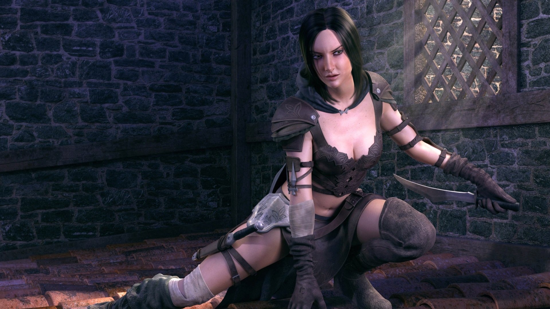 游戏,游戏角色,场景,插画,游戏美女