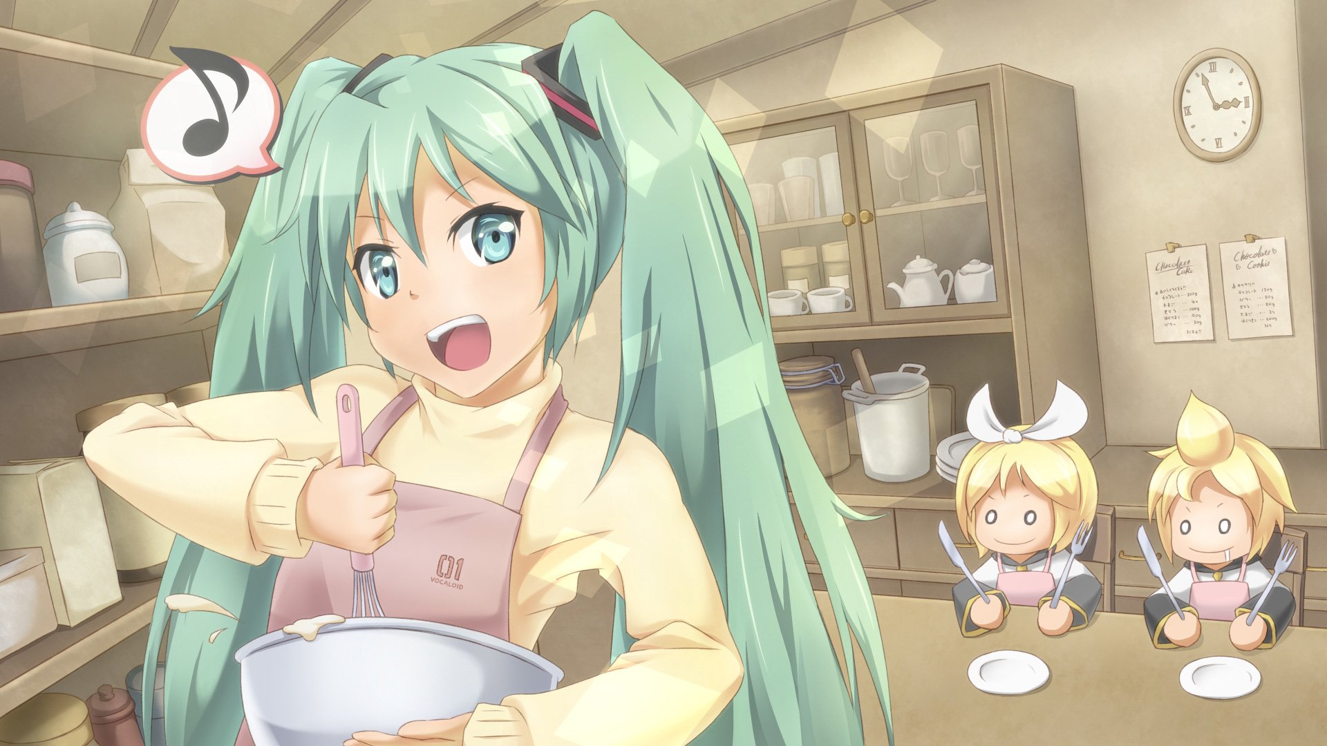 动漫,动漫少女,初音,儿童桌面专用