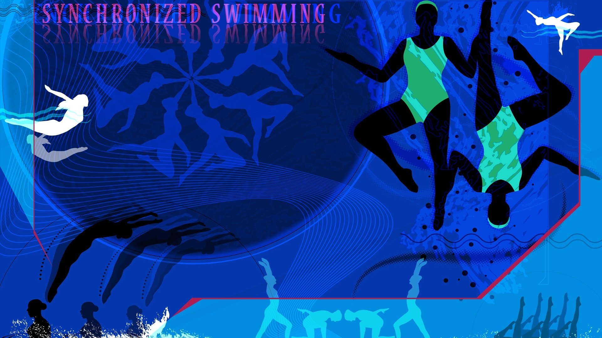 体育,奥运项目,跳水,手绘,卡通版