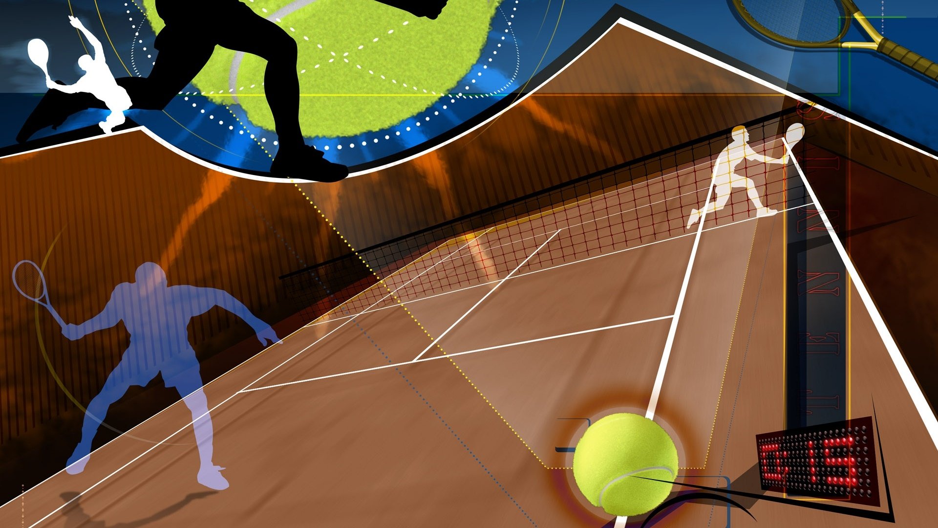 体育,网球,奥运项目,插画,手绘,卡通版