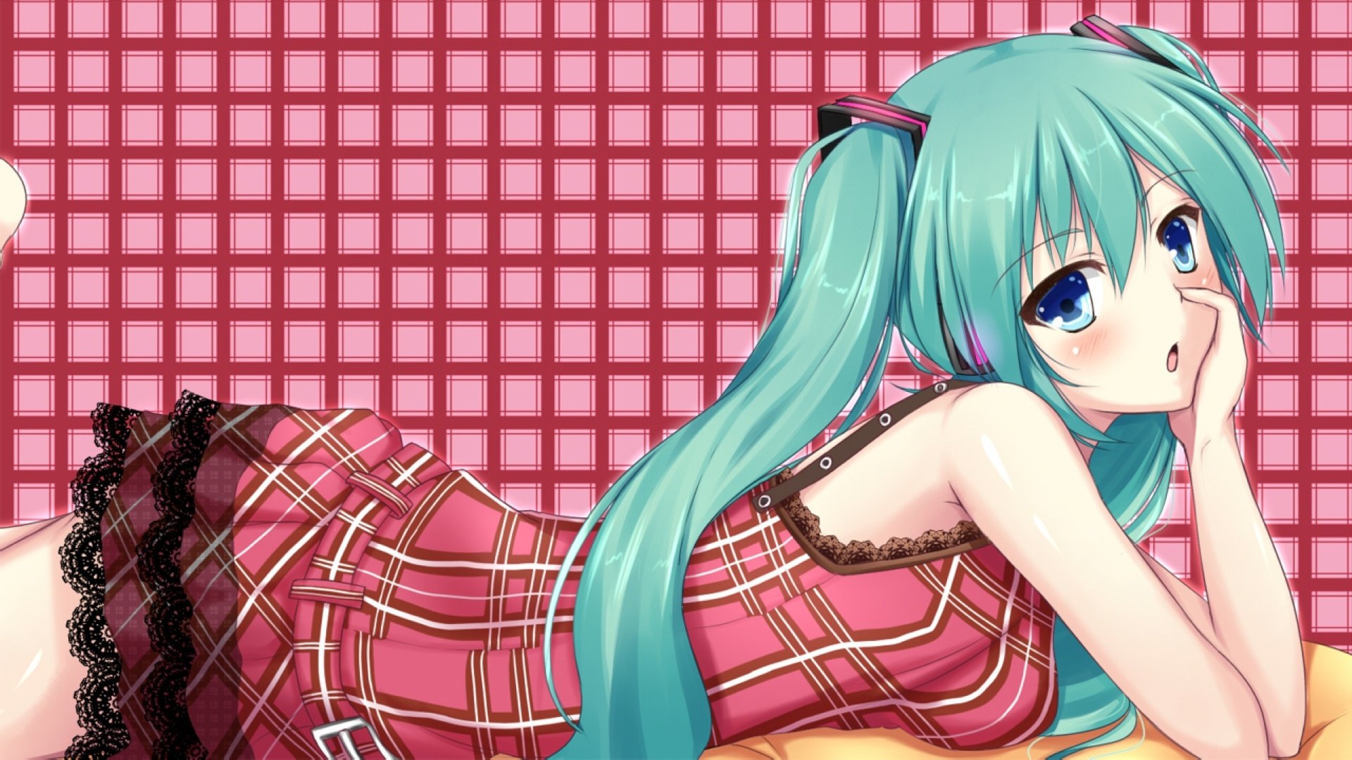 动漫,动漫少女,插画,初音未来,儿童桌面专用