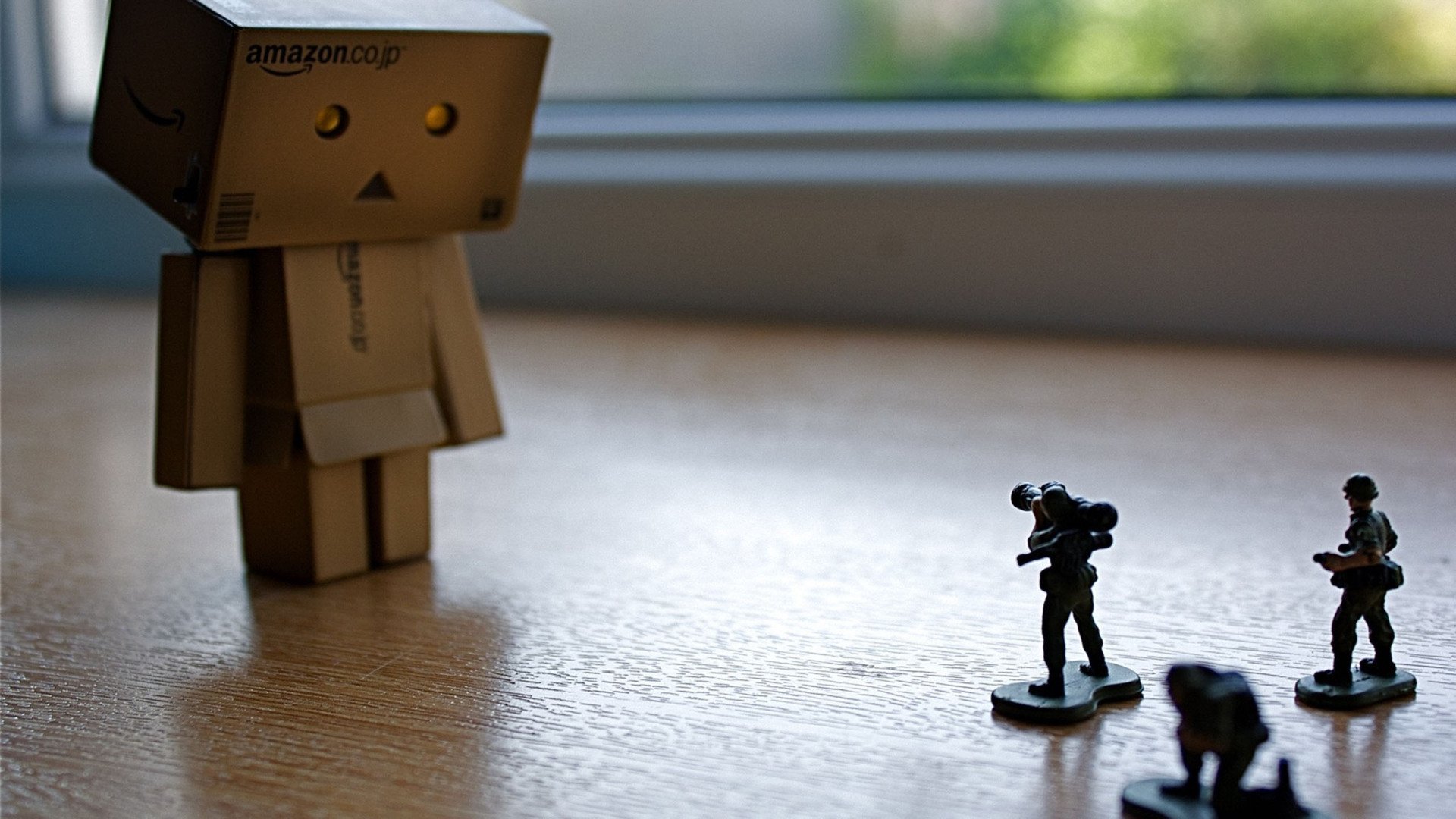 小清新,温馨一刻,纸箱人,1月30日,儿童桌面专用