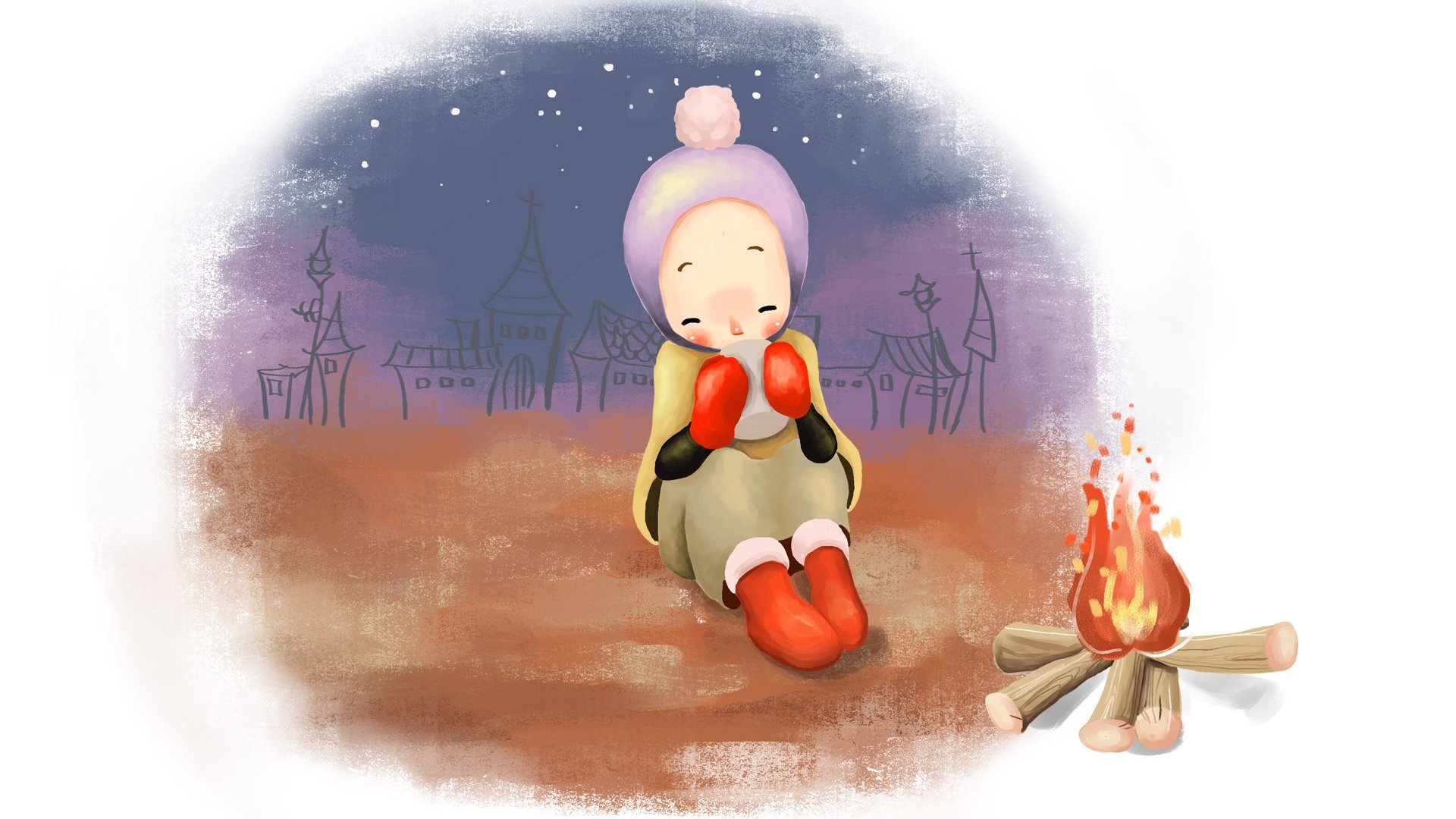 动漫,梦幻童年,手绘,插画,儿童桌面专用