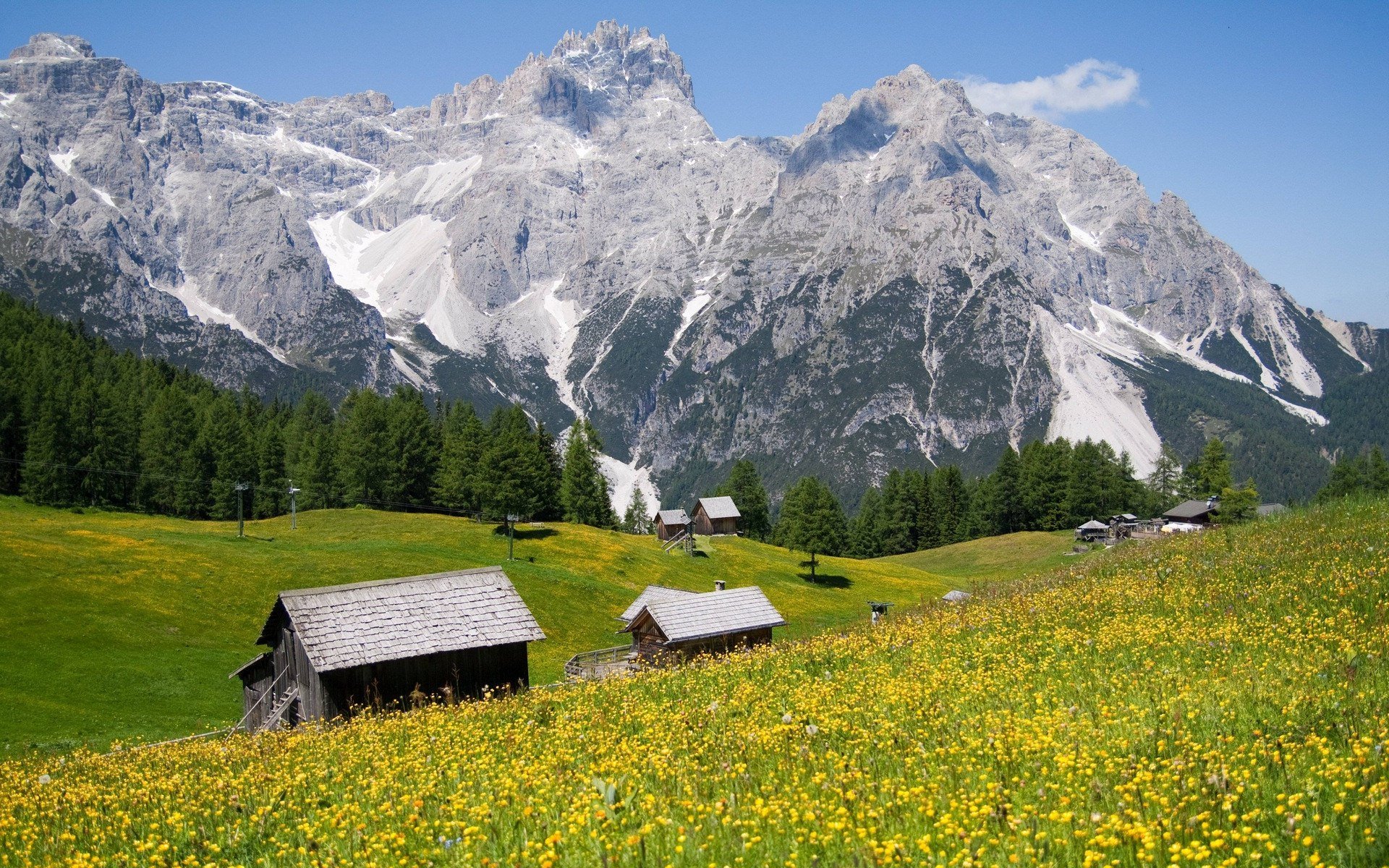 开阔,风景,阳光,大气,旅游,风光,房子,儿童桌面专用