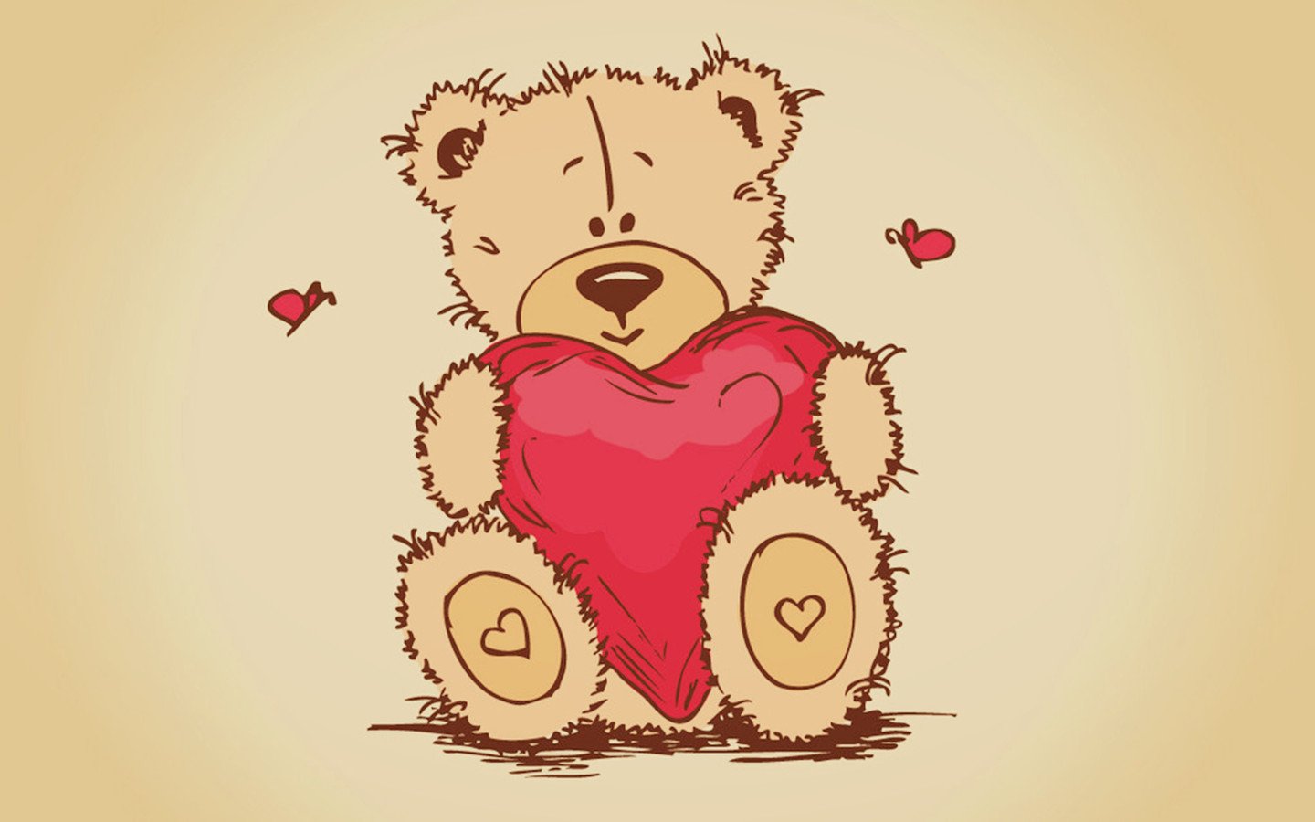 小清新,温馨一刻,泰迪熊,一月七日,儿童桌面专用