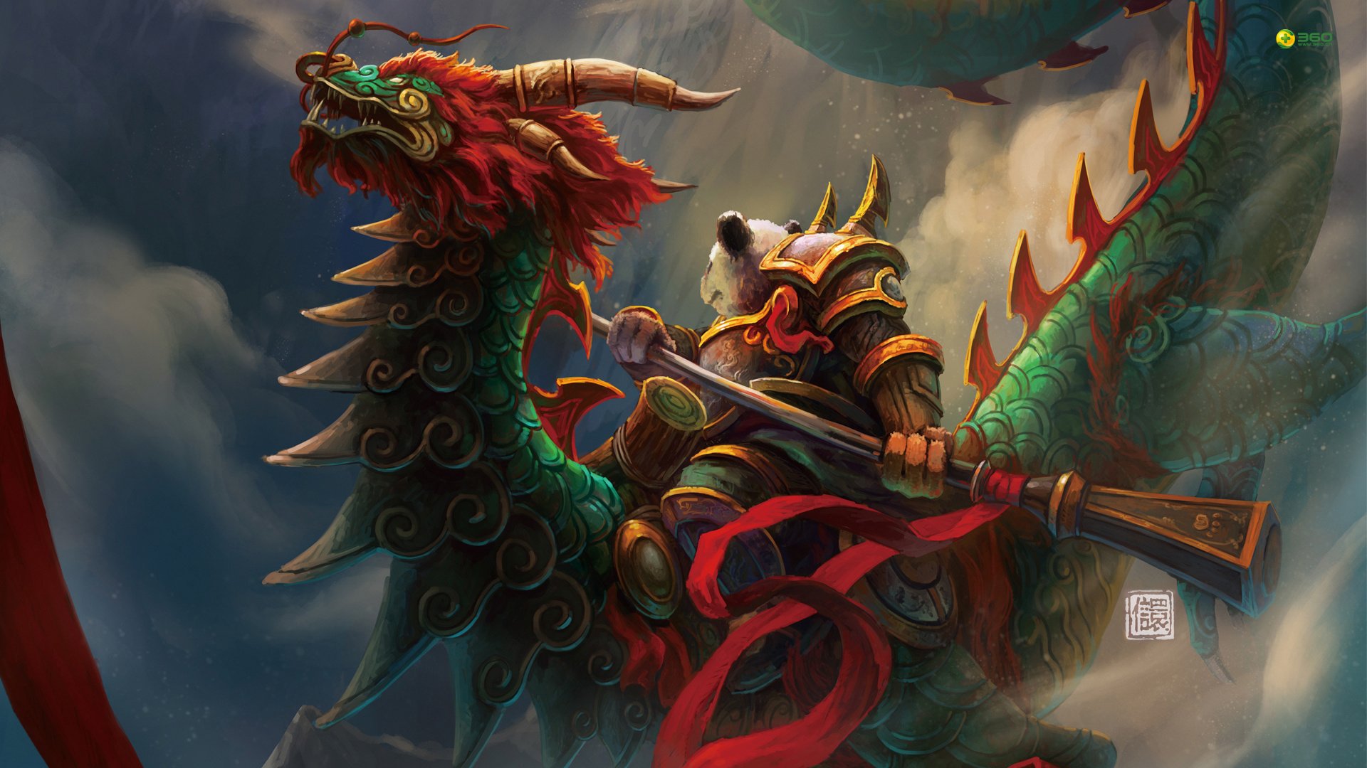 游戏,暴雪,熊猫人之谜,熊猫人,360壁纸,龙,魔兽世界,最后的咆哮