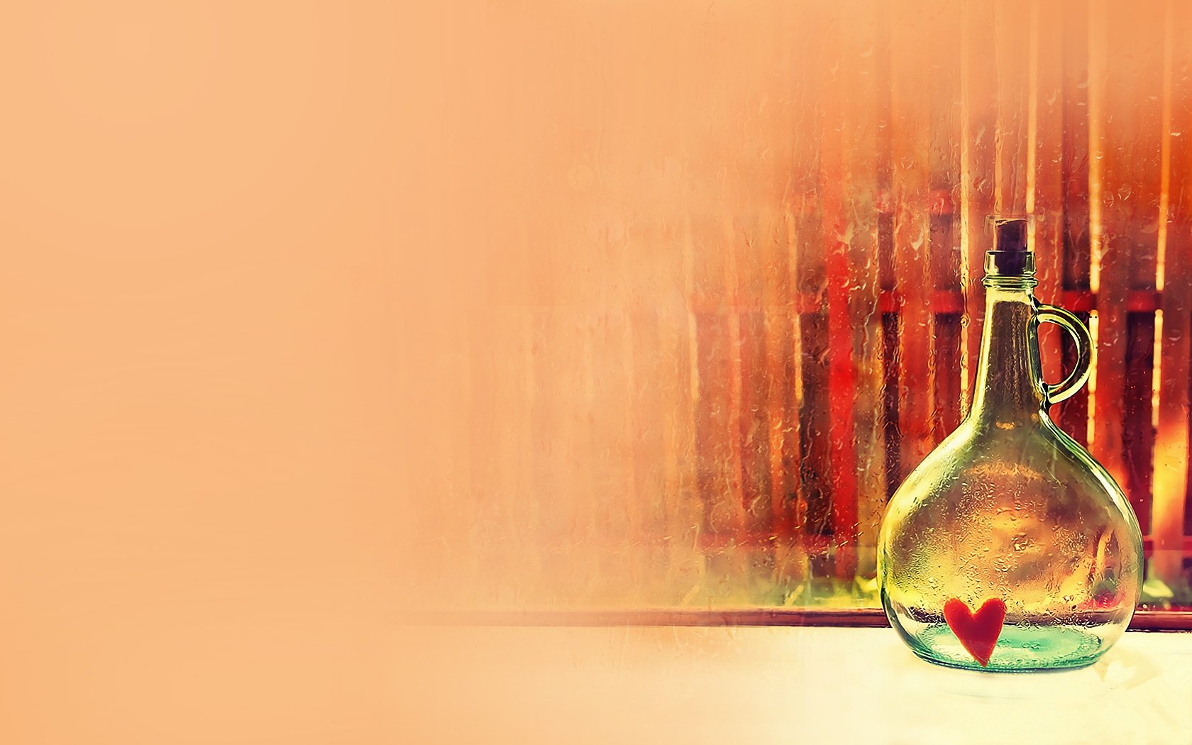 爱情美图,唯美温馨,爱心,漂流瓶