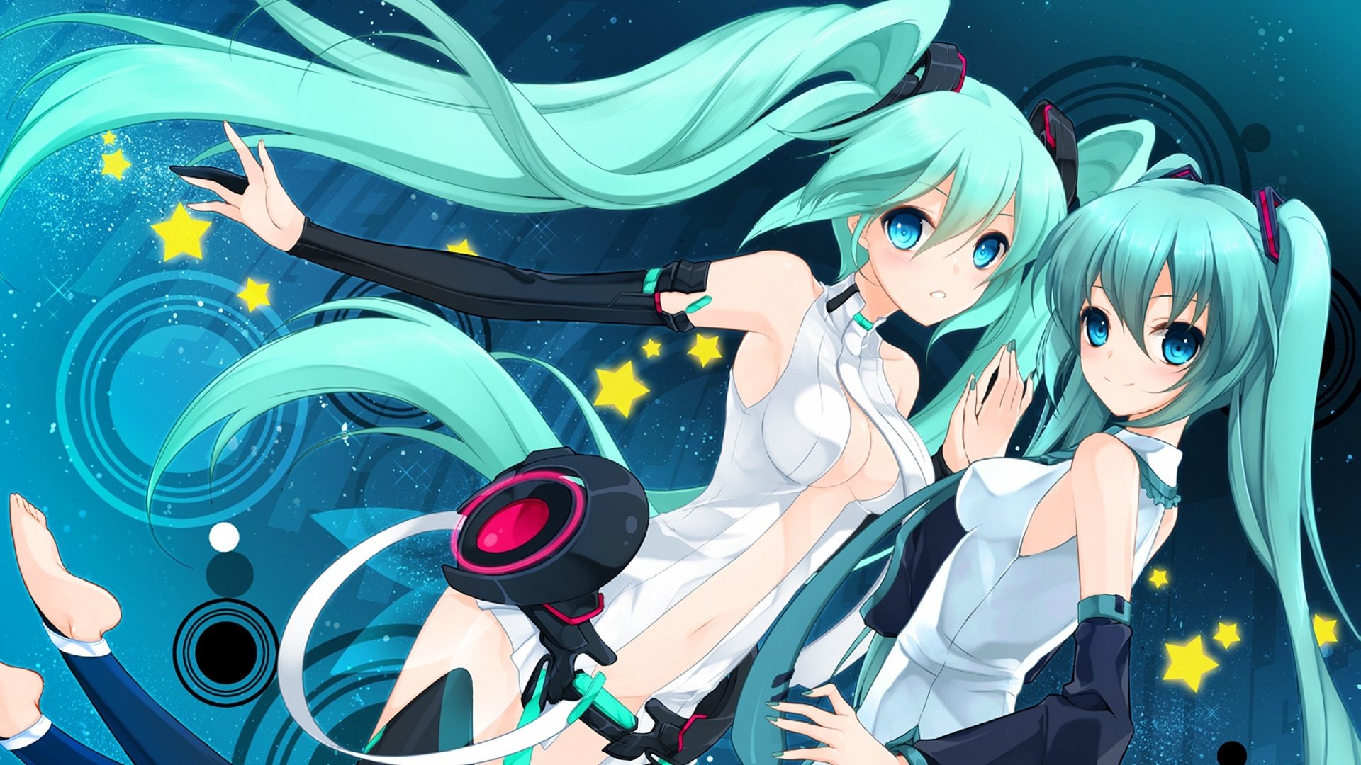 动漫,动漫少女,初音,巨乳,动漫歌手