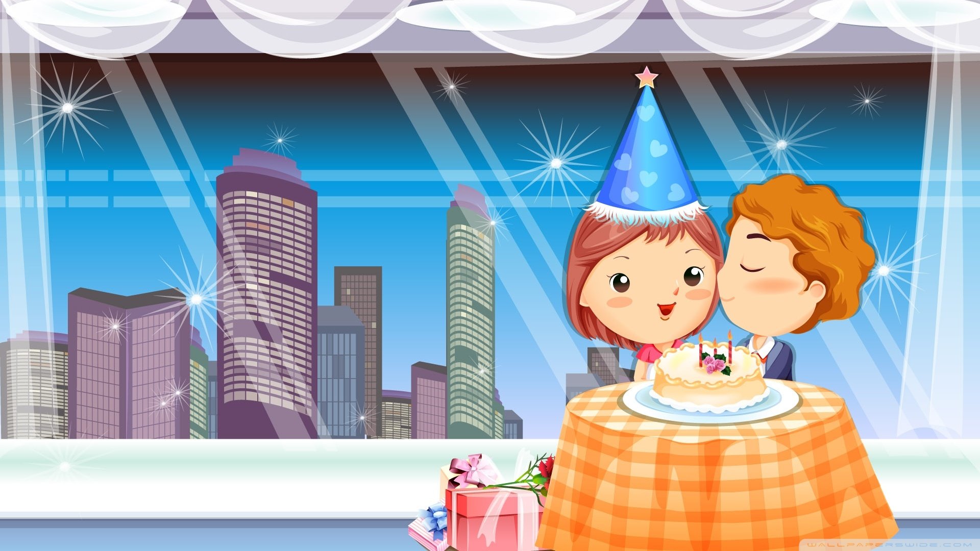 爱情美图,浪漫手绘,拥抱,温馨,幸福