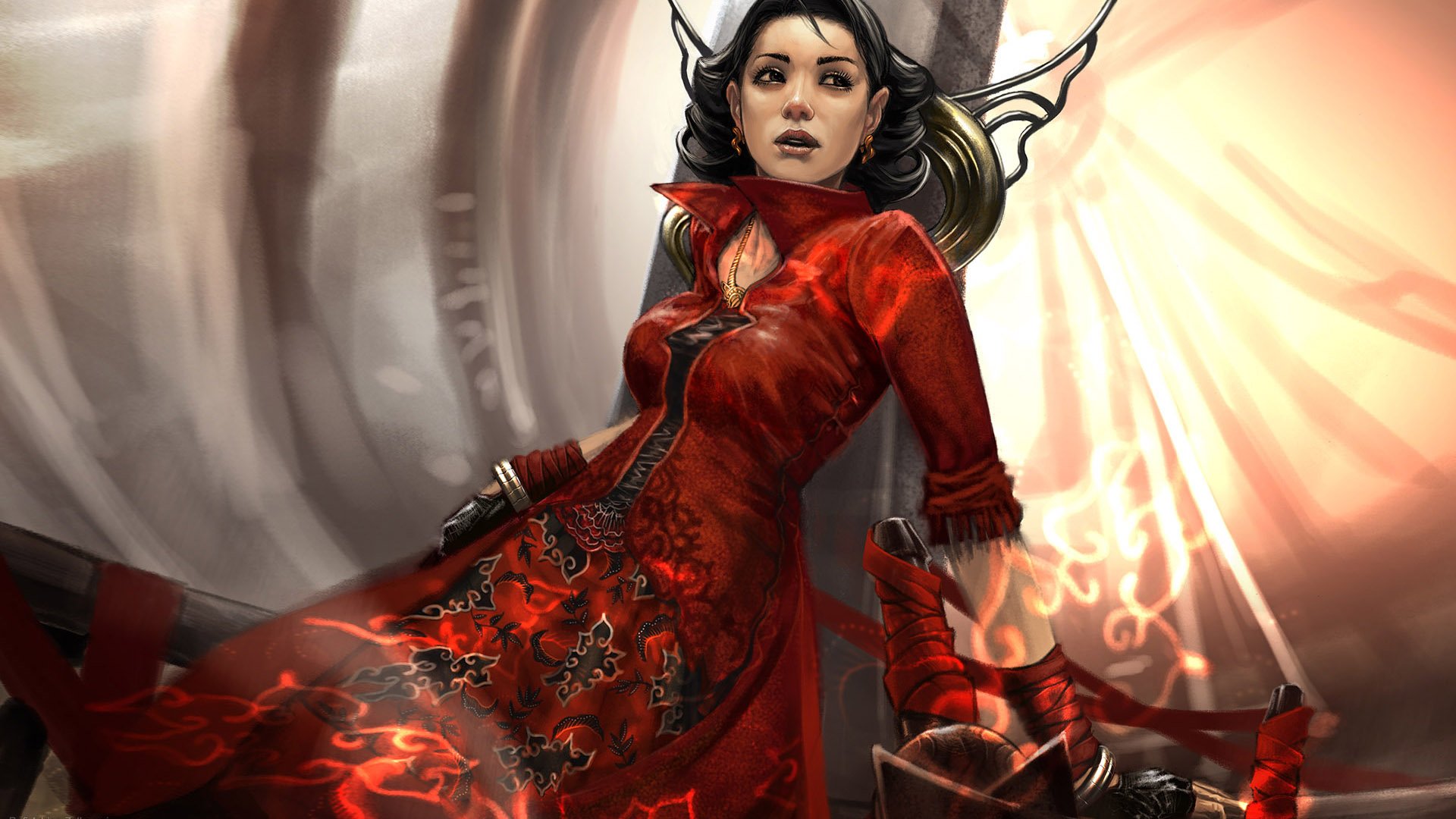 游戏,游戏美女,游戏角色,插画