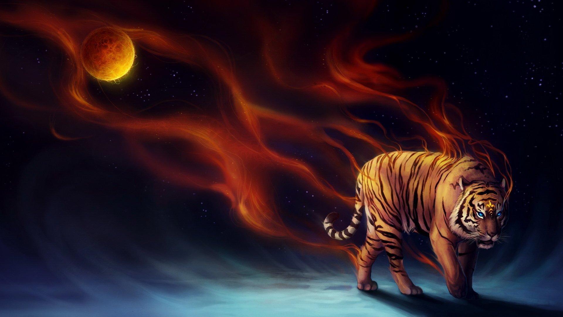 炫酷,设计,趣味,老虎,1月24日,儿童桌面专用