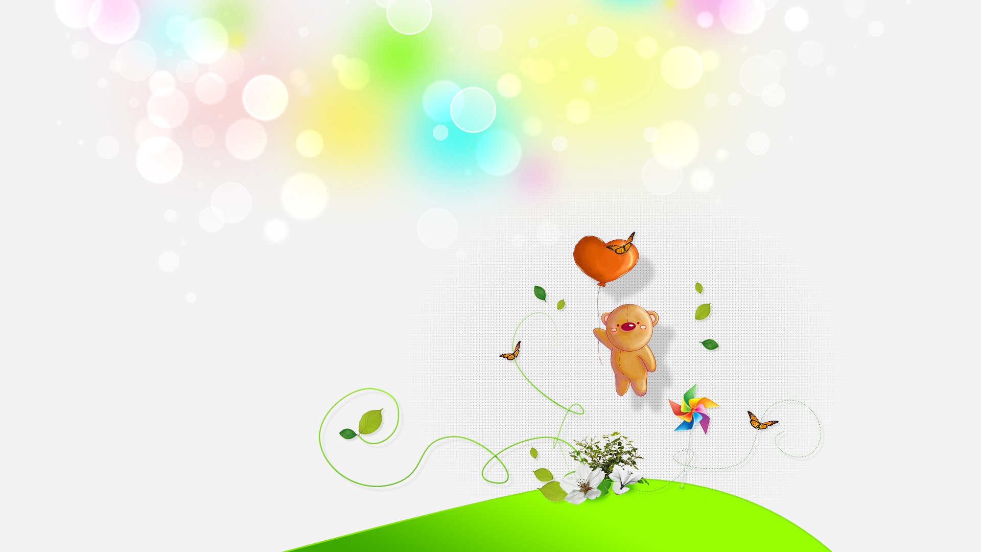 爱情美图,浪漫手绘,小熊,可爱