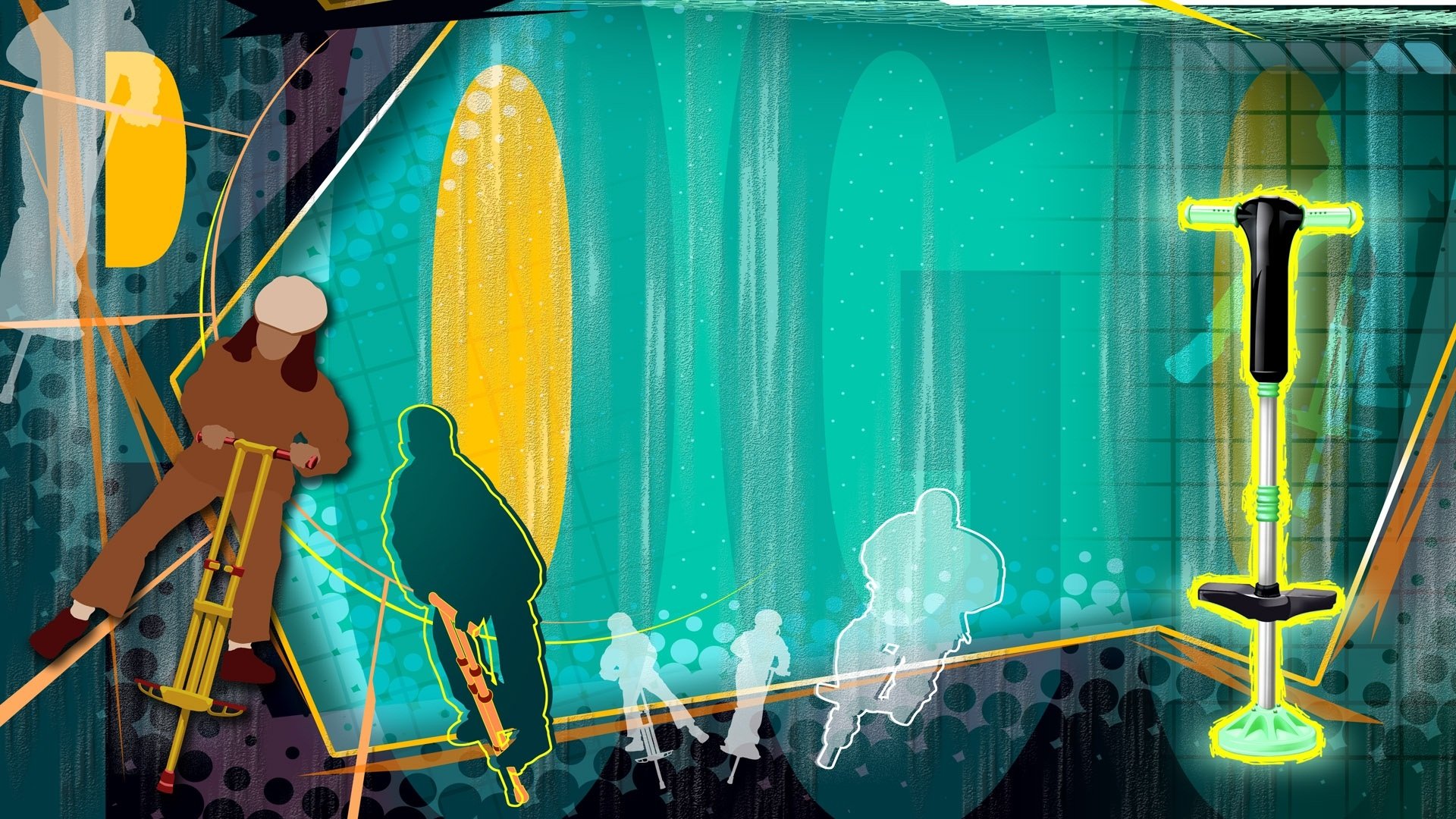 体育,运动项目,跳跳虎,卡通版,手绘