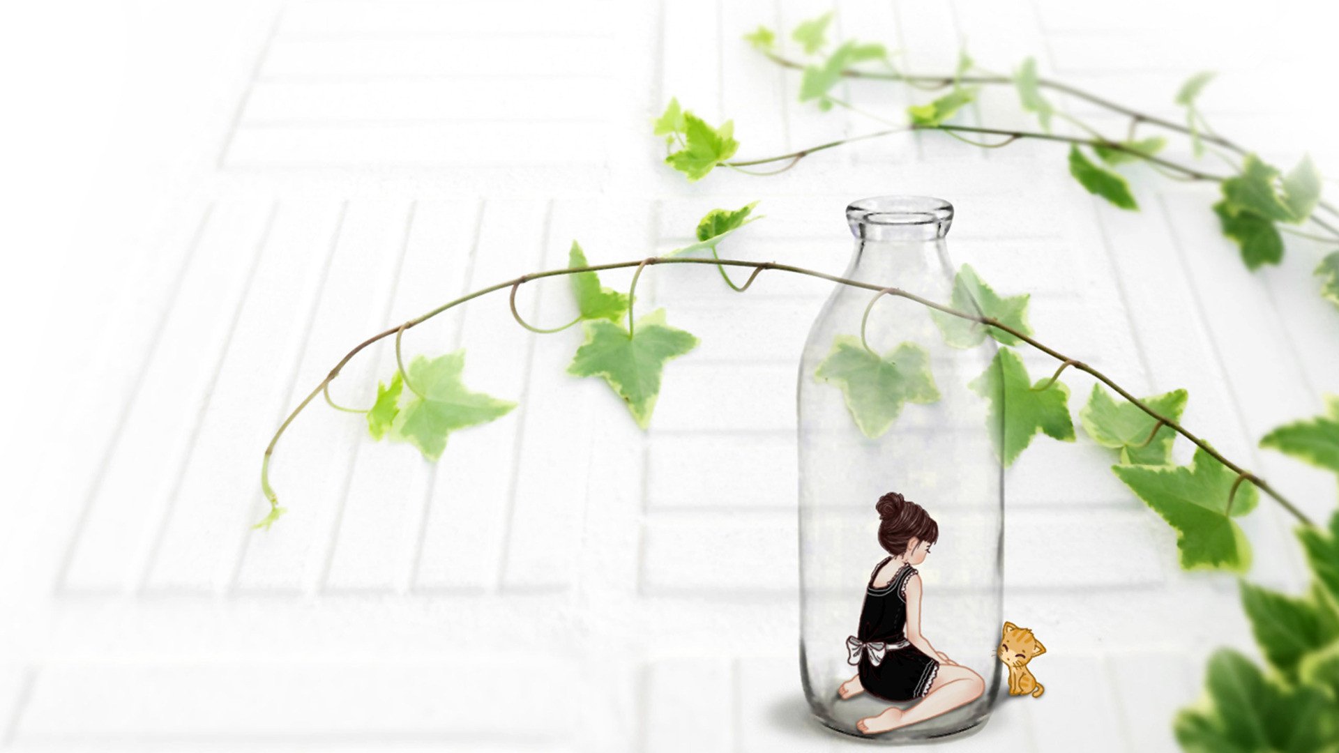 小清新,温馨一刻,1月21日,儿童桌面专用