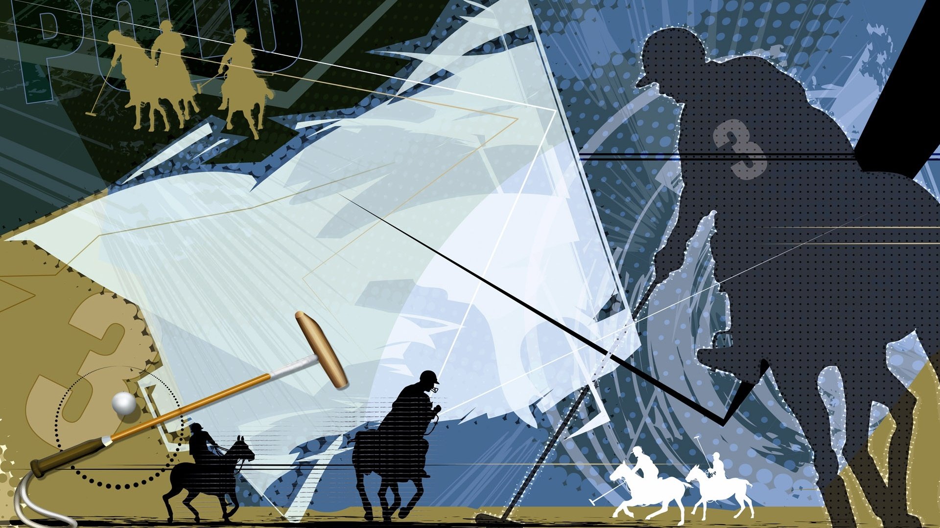 体育,运动项目,马球,卡通版,手绘