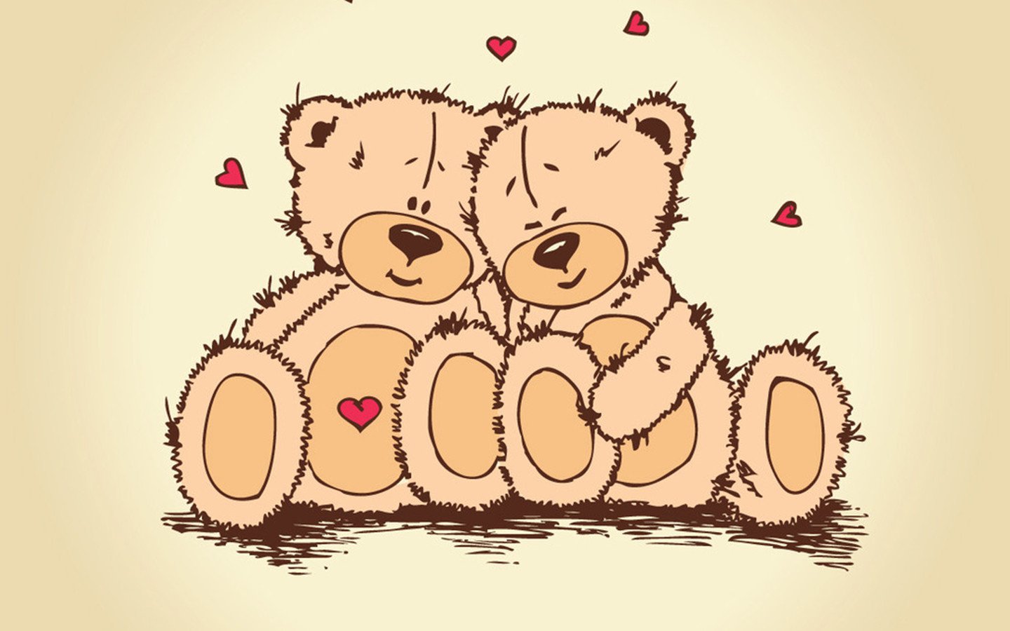 小清新,温馨一刻,泰迪熊,一月七日,儿童桌面专用