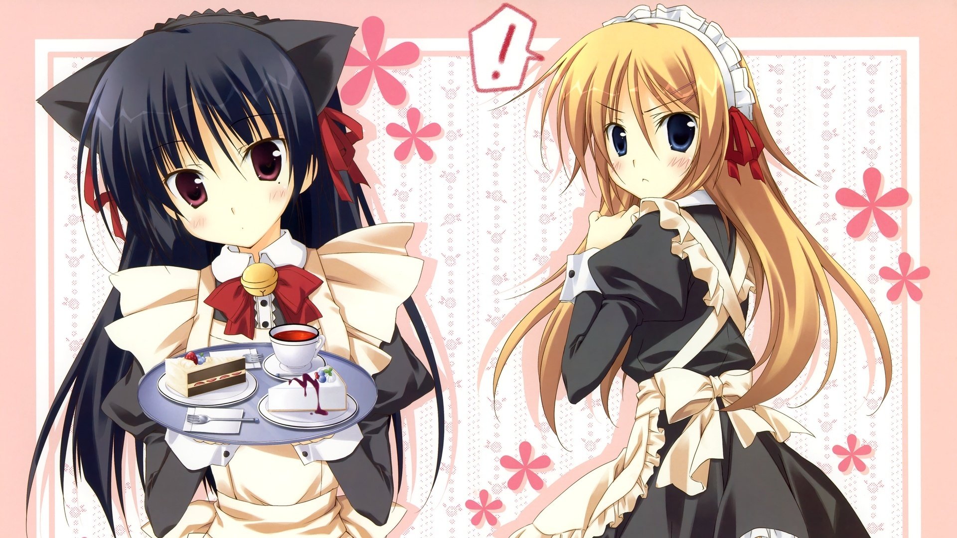 动漫,动漫少女,插画,女仆,儿童桌面专用