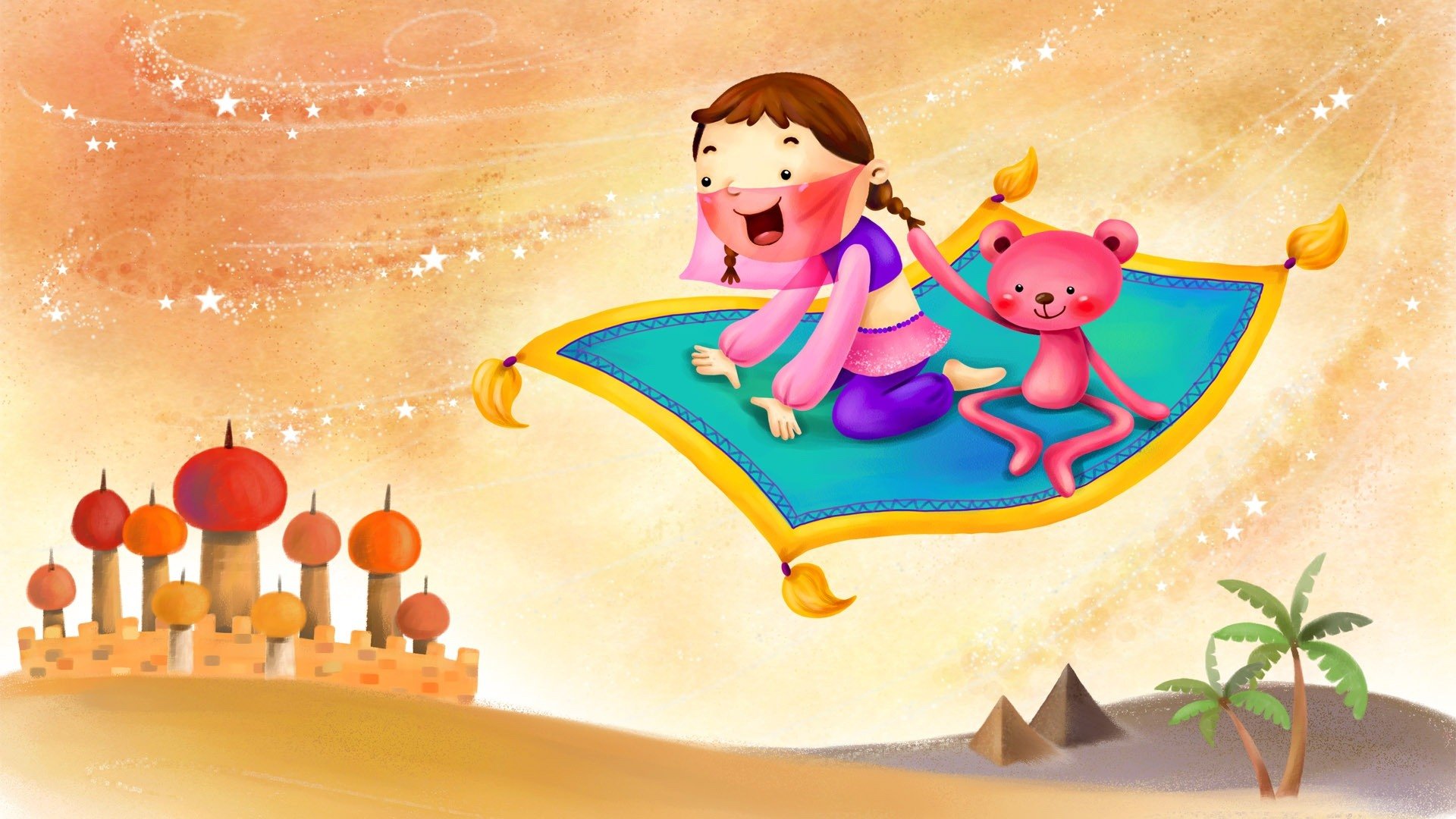 动漫,梦幻童年,童年时光,插画,手绘,儿童桌面专用