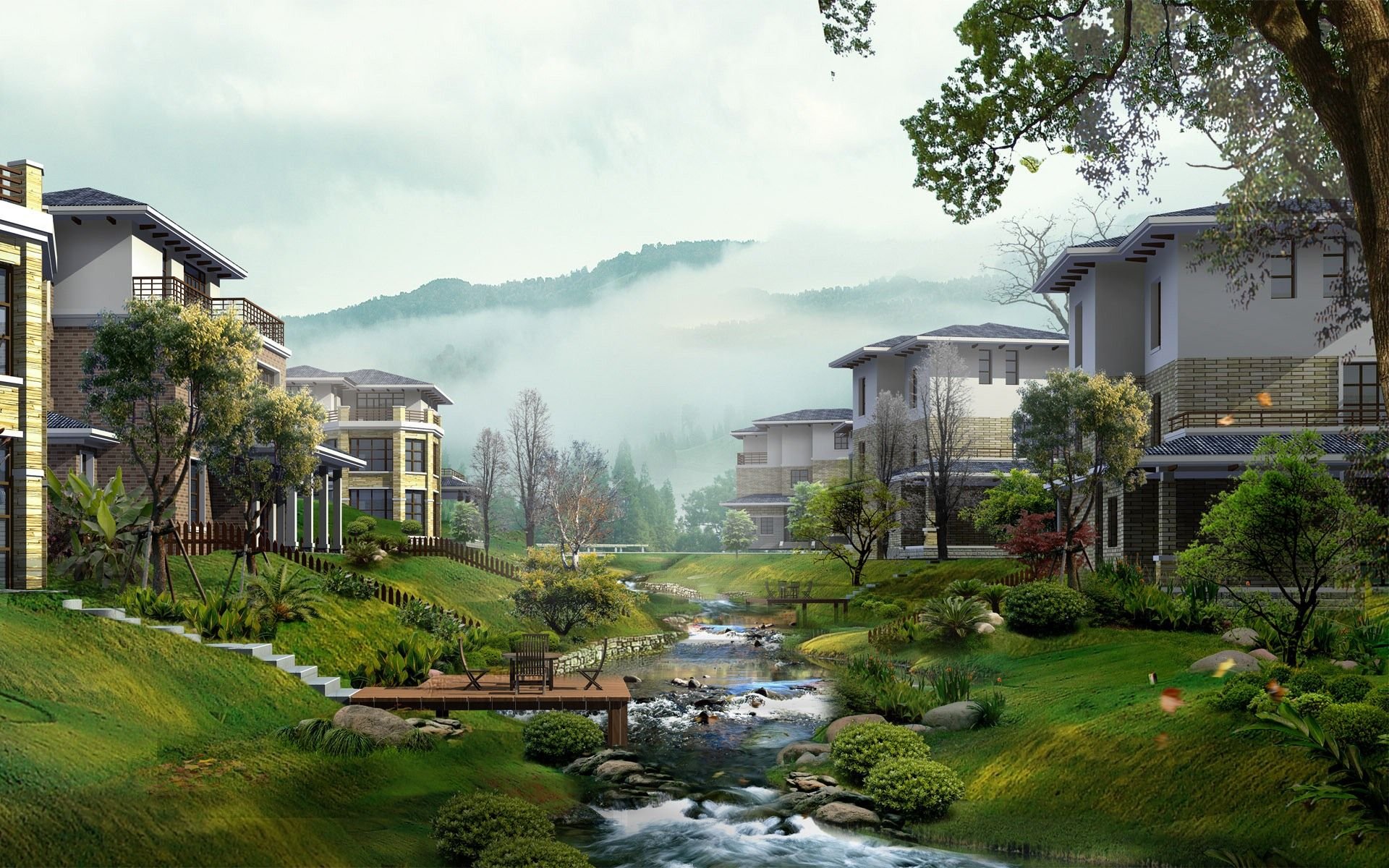 雾都,雾,风景,风光,美景,旅游,儿童桌面专用