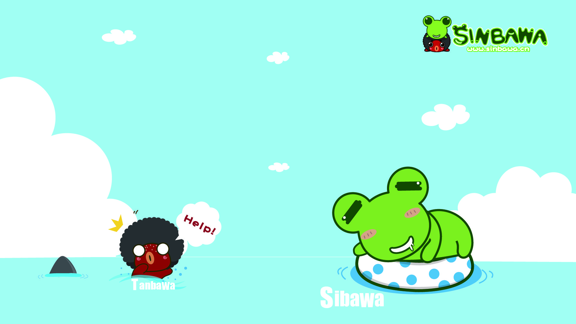动漫,卡通,士巴蛙,可爱,插画,sinbawa,儿童桌面专用