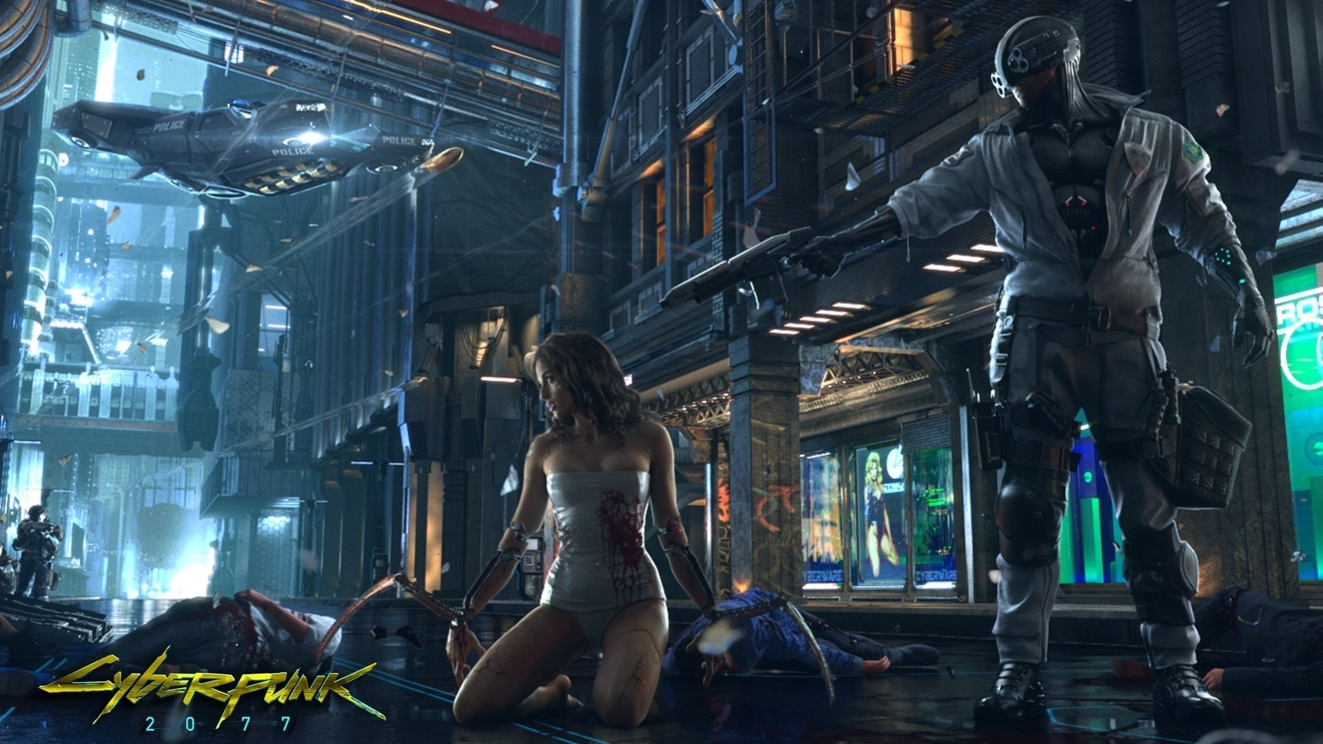 游戏,场景,插画,赛博朋克