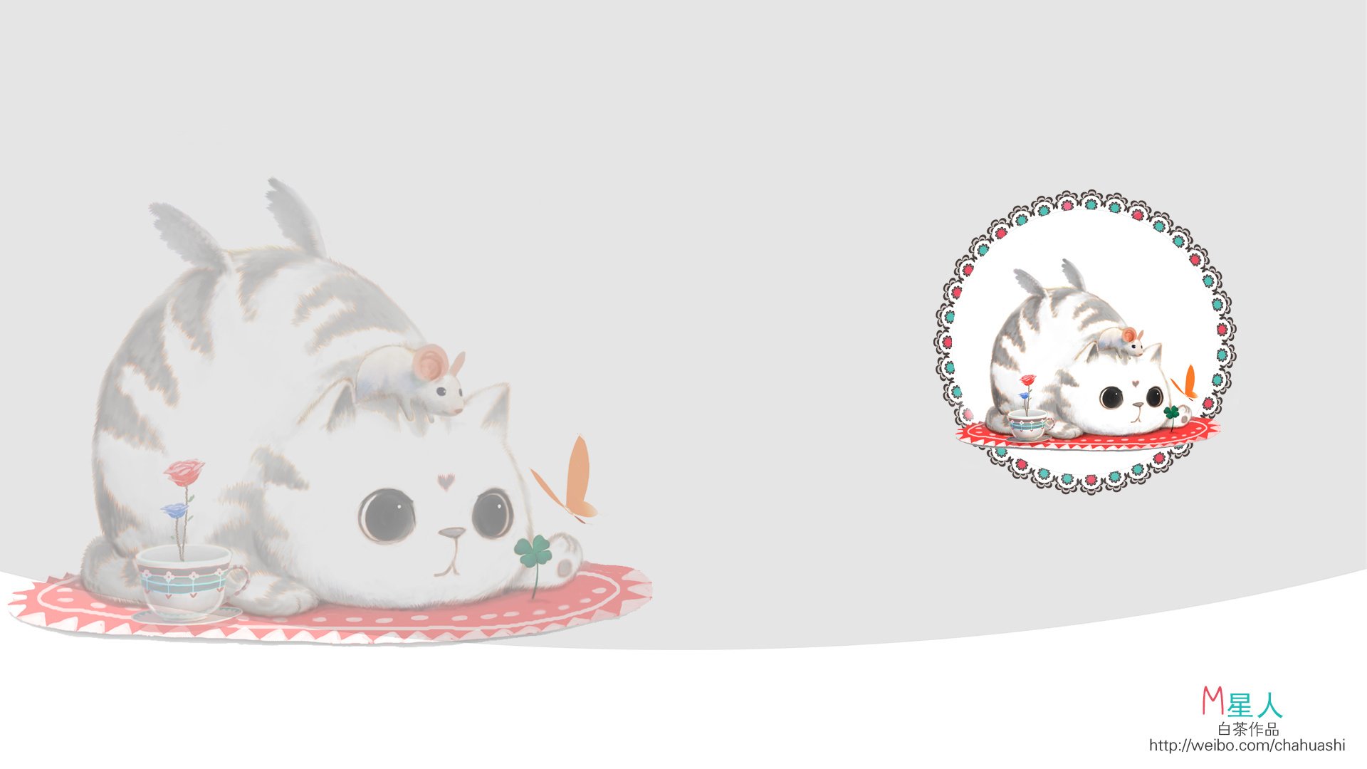 动漫,卡通,插画,白茶作品,M星人,儿童桌面专用