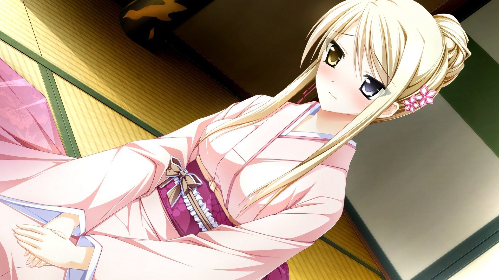 动漫,动漫少女,乙女,和服,日本文化,儿童桌面专用