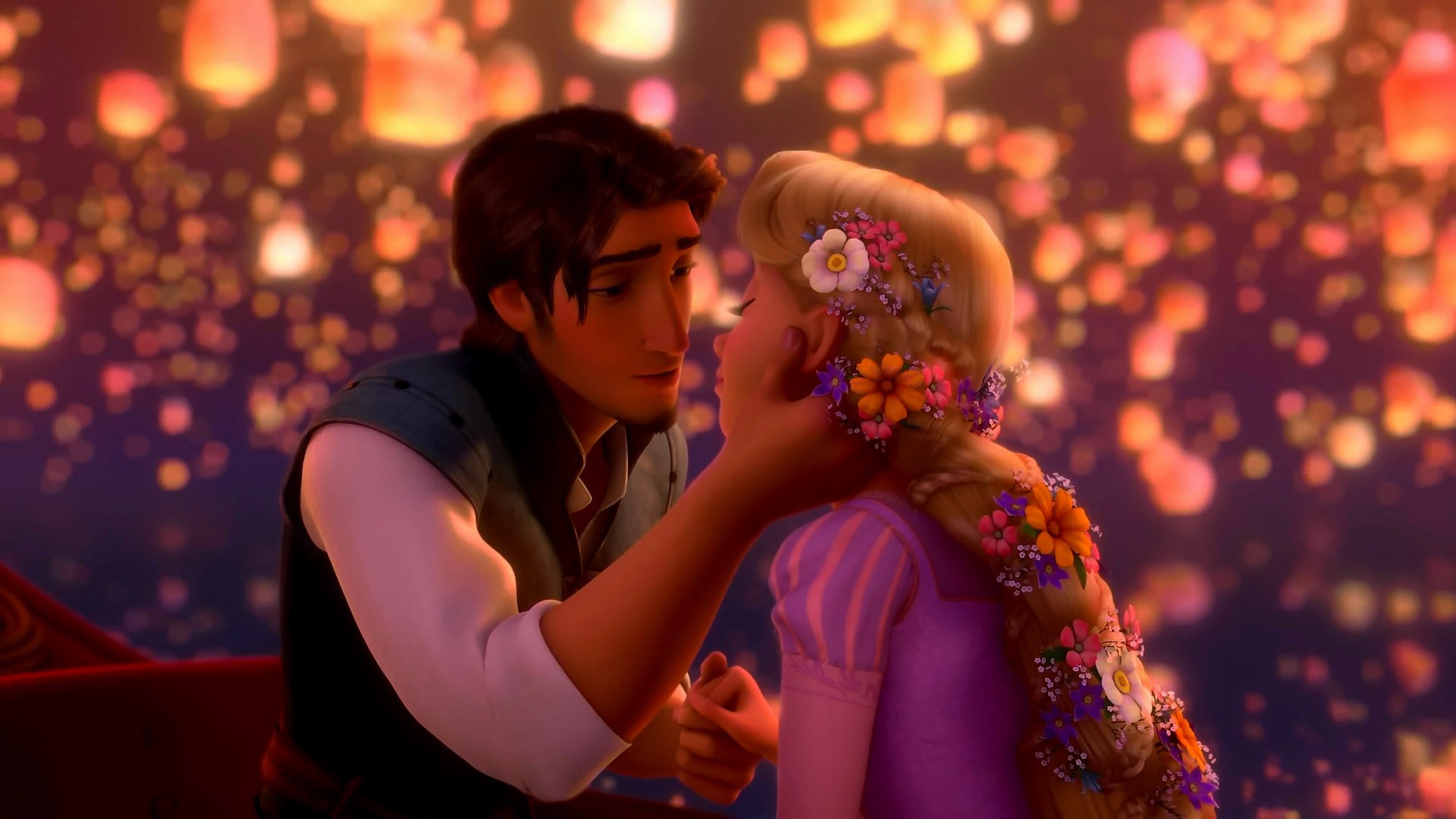 爱情美图,浪漫手绘,长发公主的爱情