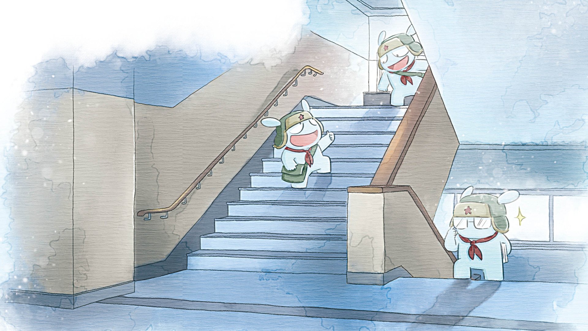 动漫,插画,卡通,手绘,米兔,儿童桌面专用