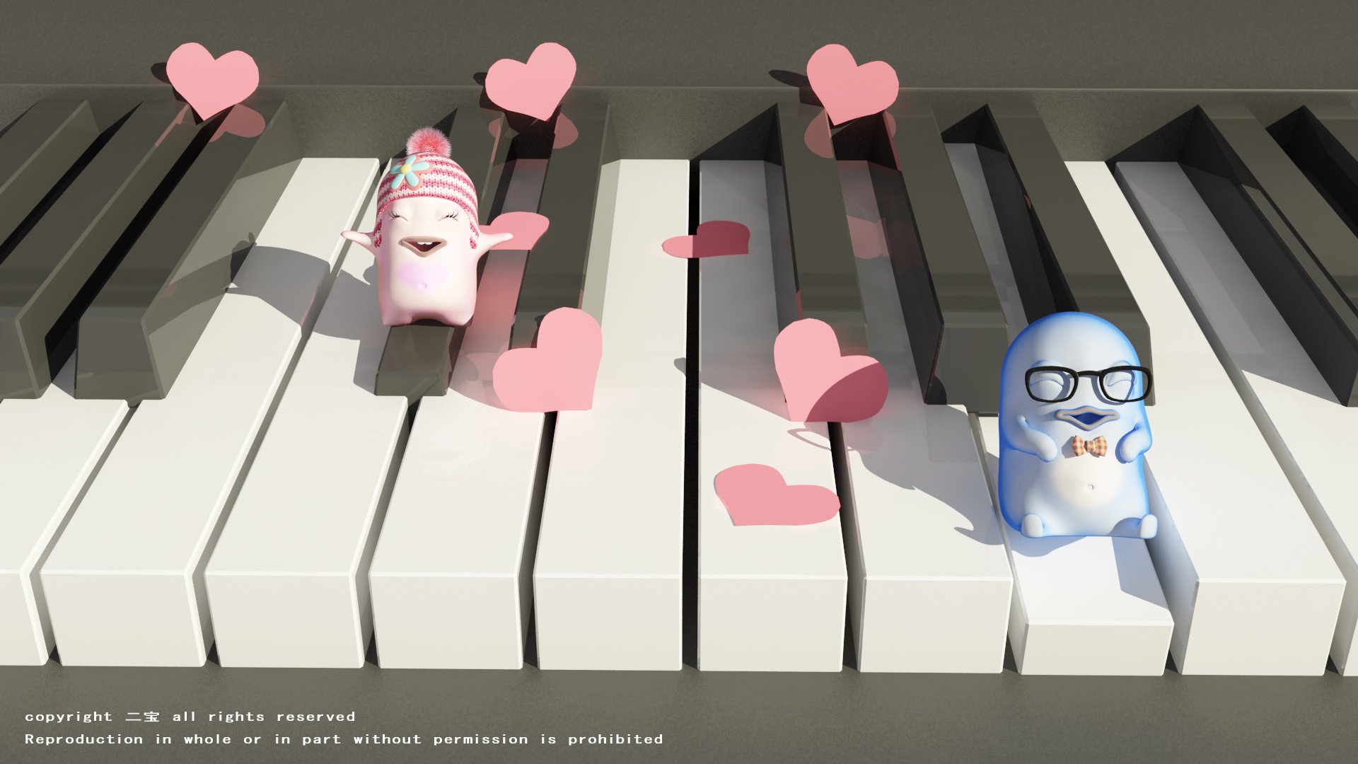 爱情美图,浪漫手绘,阿布,和你在一起的日子