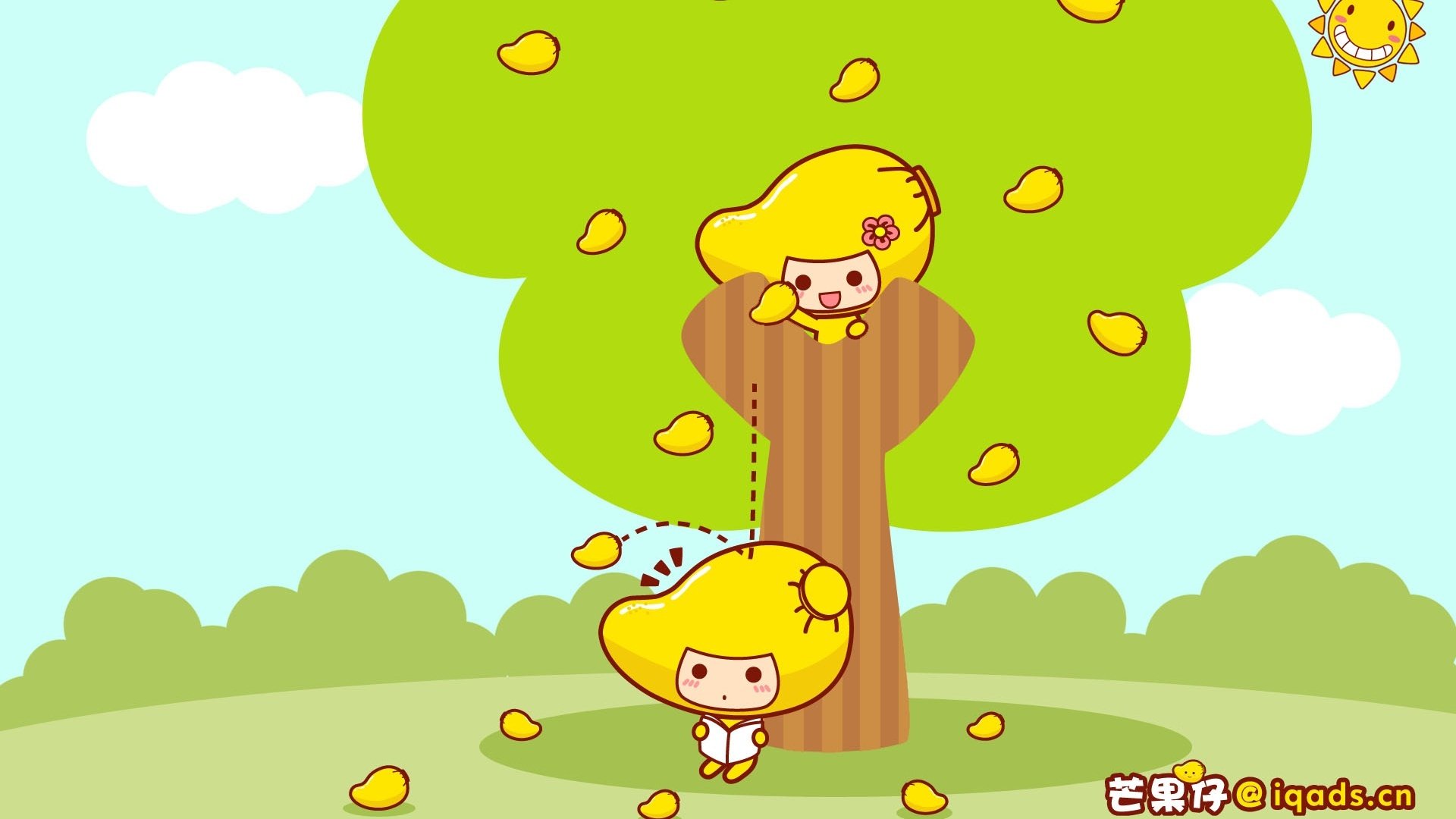 动漫,卡通,可爱,插画,芒果仔,儿童桌面专用