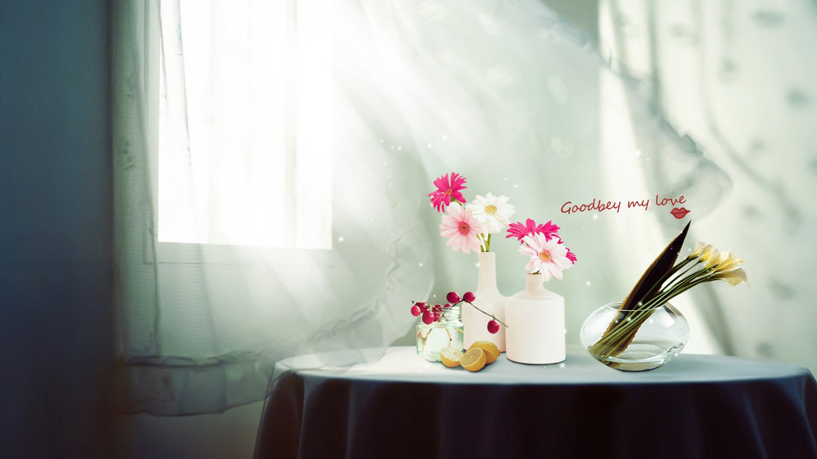 爱情美图,唯美温馨,再见我的爱