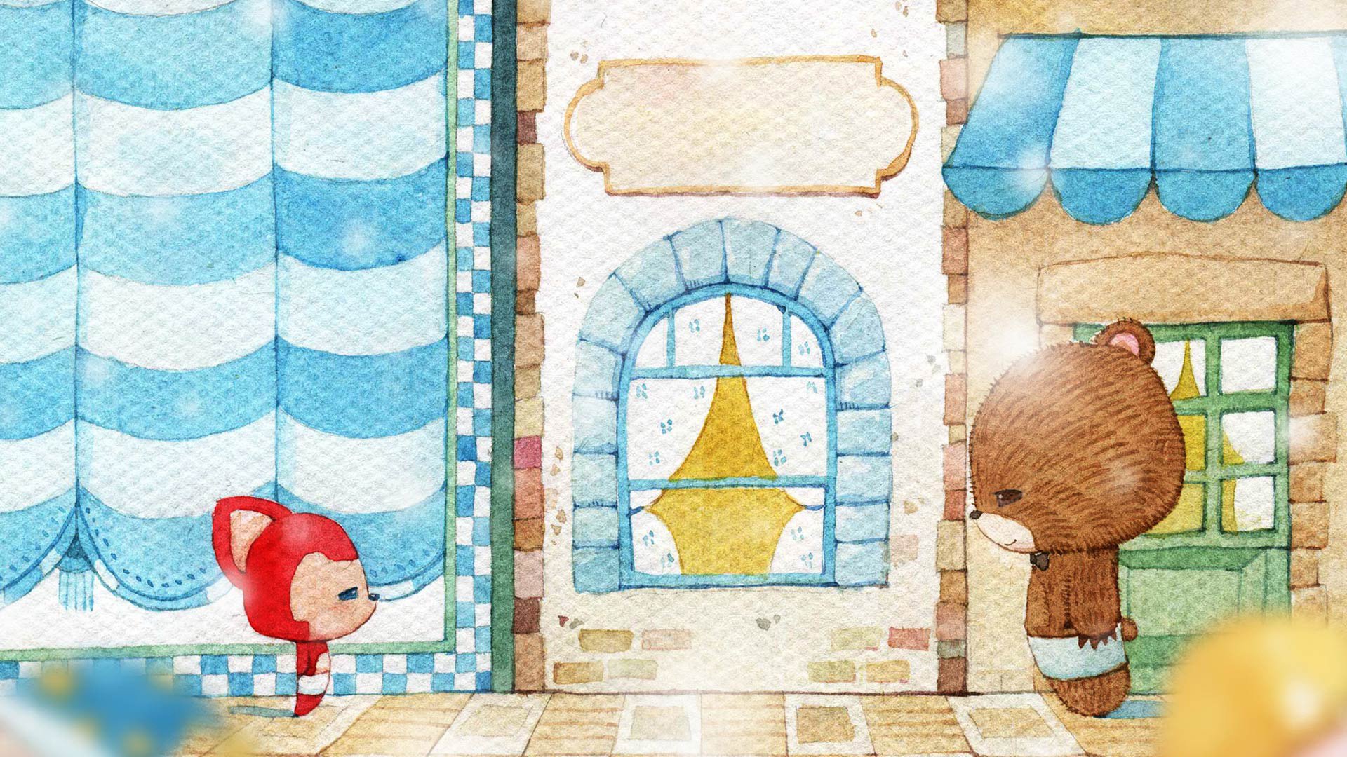 动漫,阿狸,ali,卡通,可爱,插画,手绘,相聚,儿童桌面专用